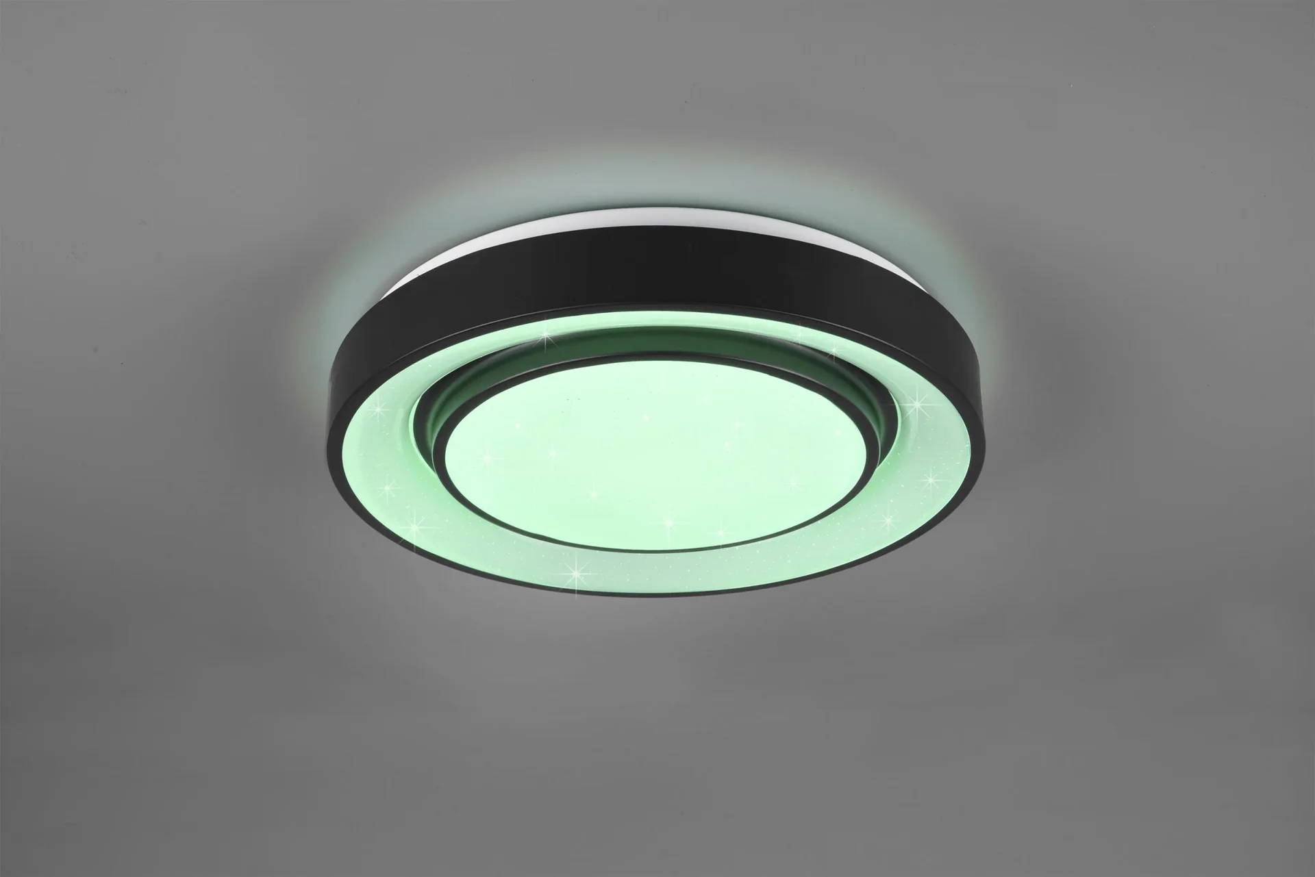 LED-Deckenleuchte MONA, 20 W, 3000-6000K, 2400 lm, RGB, Alu schwarz matt, Kunststoff weiß - 1