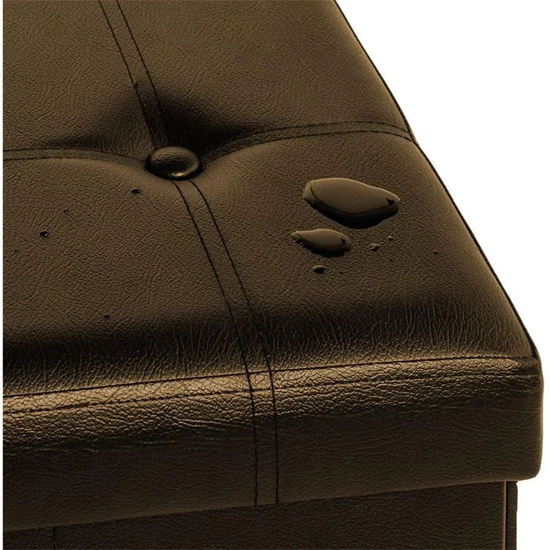 Klappbare Bank/Sitzhocker MDF 80x40x40 cm braun - 1