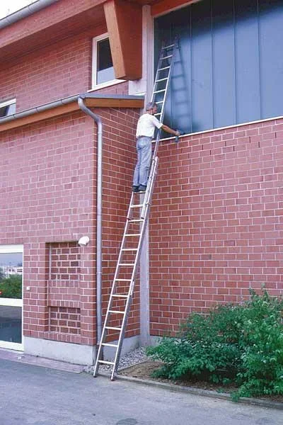 Alu Seilzugleiter 2-teilig - 2 x 16 Sprossen - 2