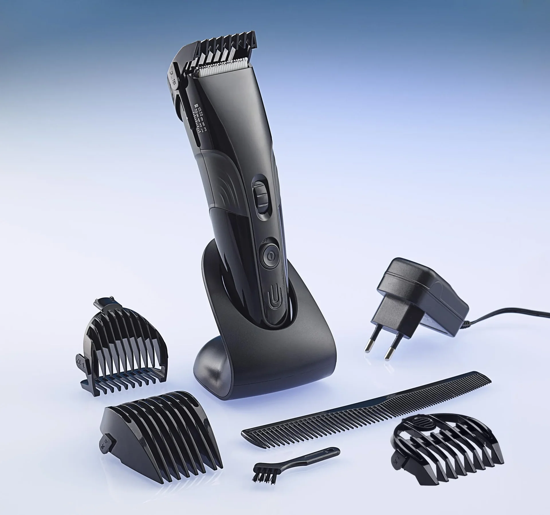 Akku-Netz Haar- Bartschneider und Rasierer mit professionellem Keramik-Schneidwerk - 5
