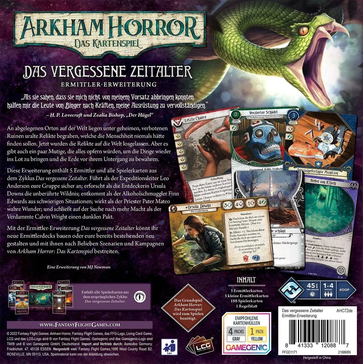 Arkham Horror Das Kartenspiel - Das vergessene Zeitalter (Ermittler-Erweiterung) - 1