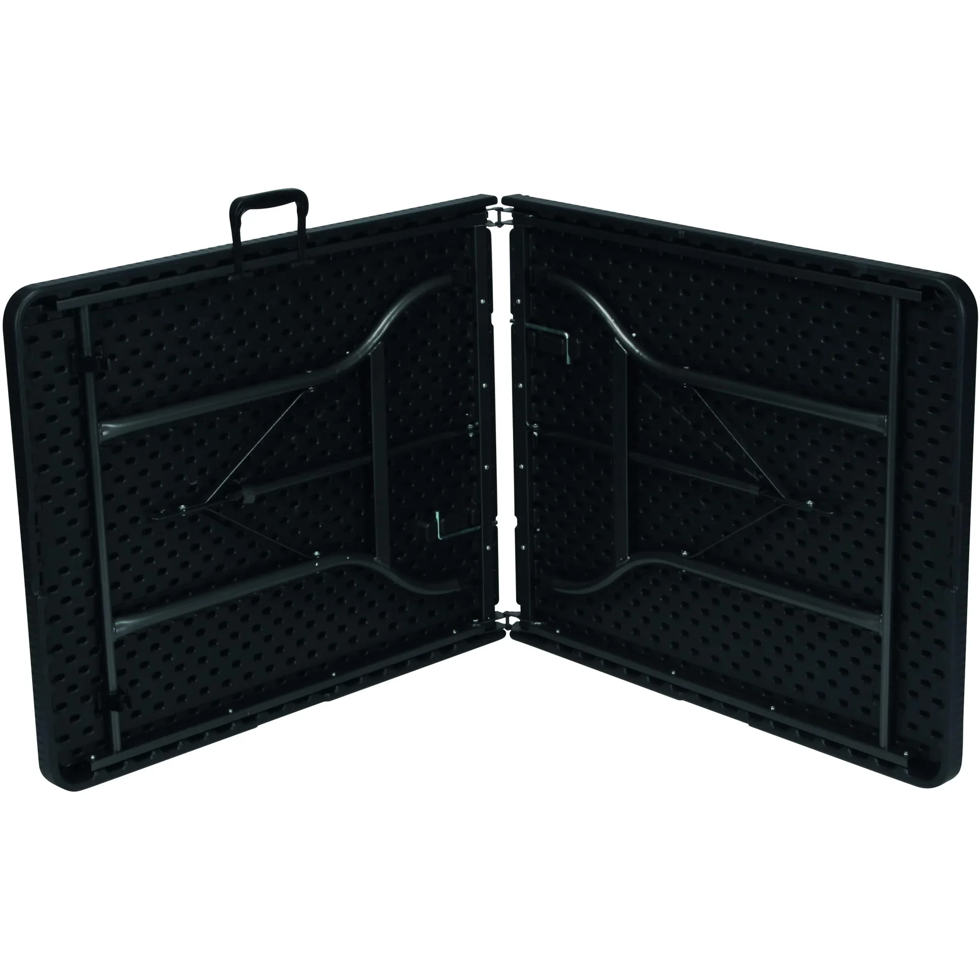 klapptisch - in rattan-optik - 180 x 75 x 74 cm - 4