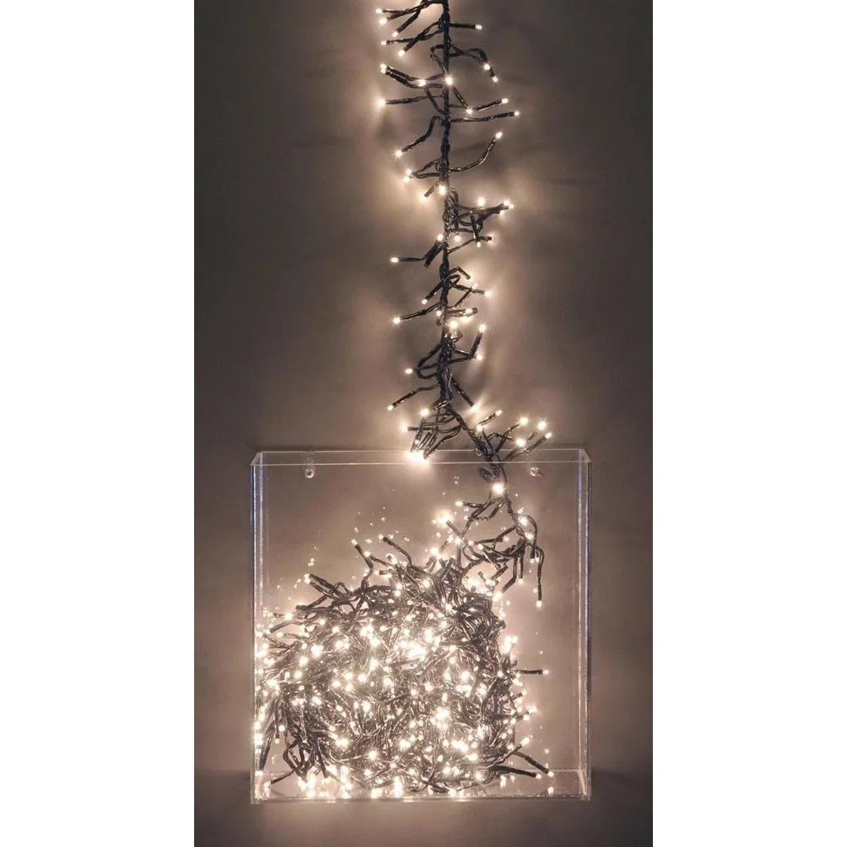 LED Lichtkette Cluster Warm-weiss 1000 stuks 25 meter - 2