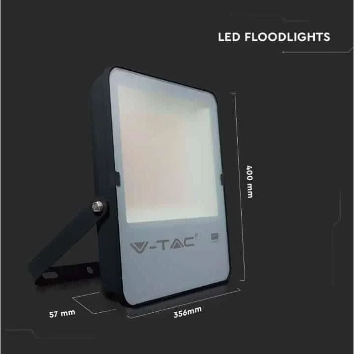 VT-302 LED-Flutlicht - 200 W - 27350 Lm - 4000K - schwarz - Extra sparsam - 4