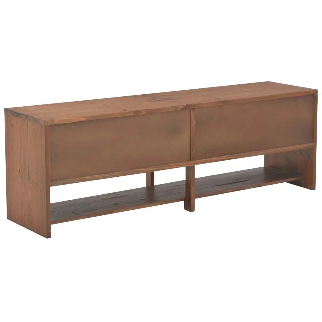 TV-Schrank 4 Schubladen 120x30x40 cm Kiefer massiv - 0