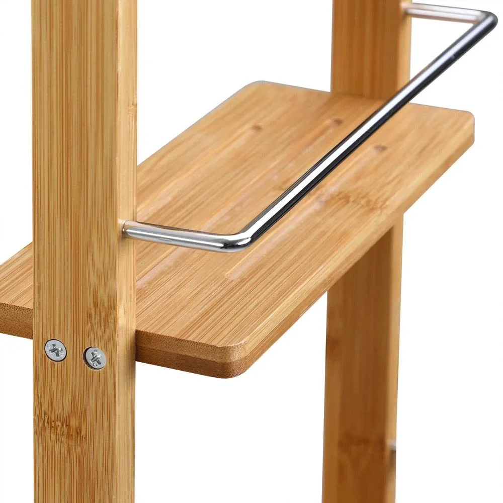 Bambus Duschregal - Badezimmerschrank - Regal- 70x28,5x10cm - 5