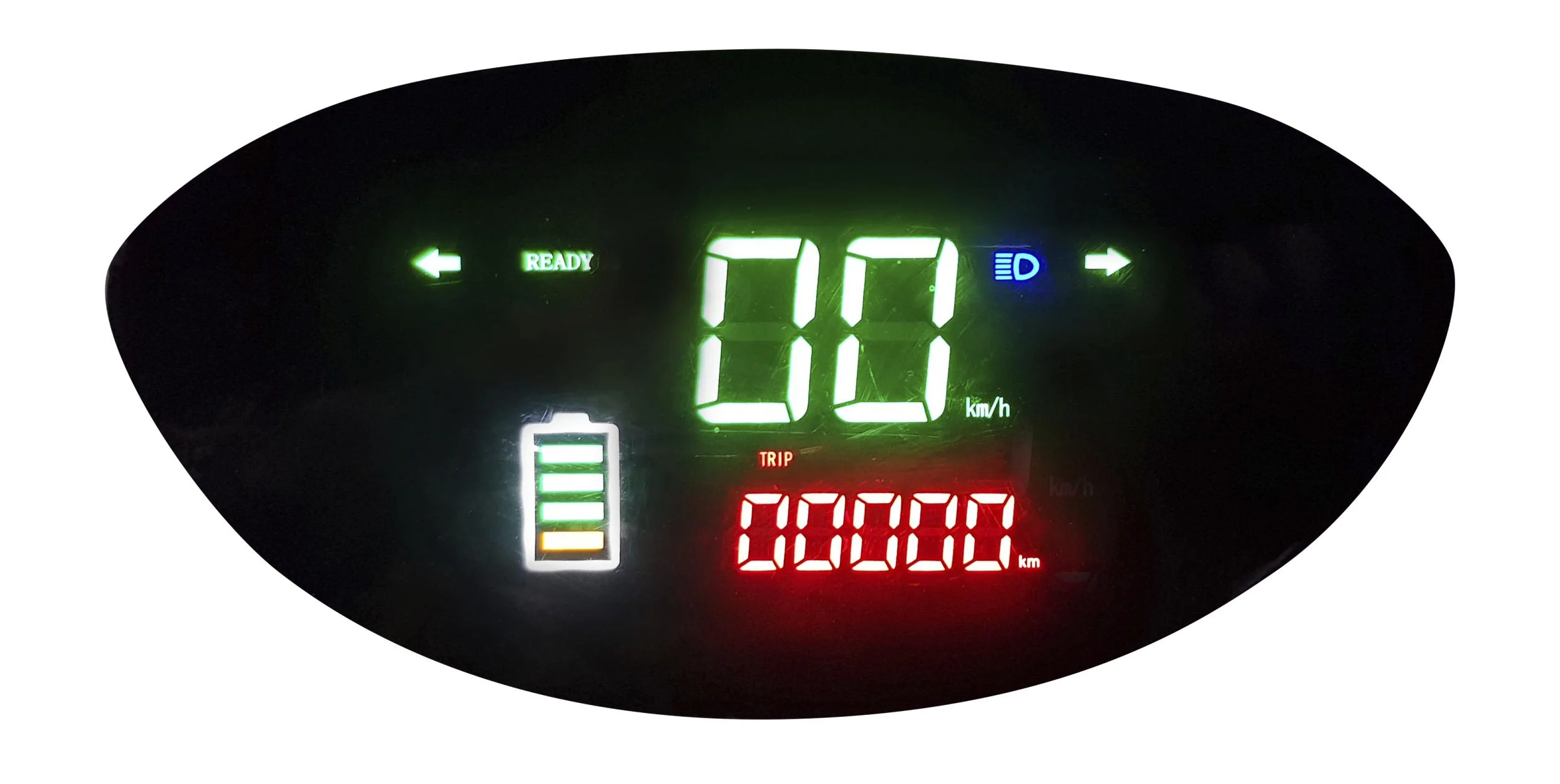 E-Kompaktroller "Lucca Trio" - 40 km/h - Wind und wetterfest, rot - 4