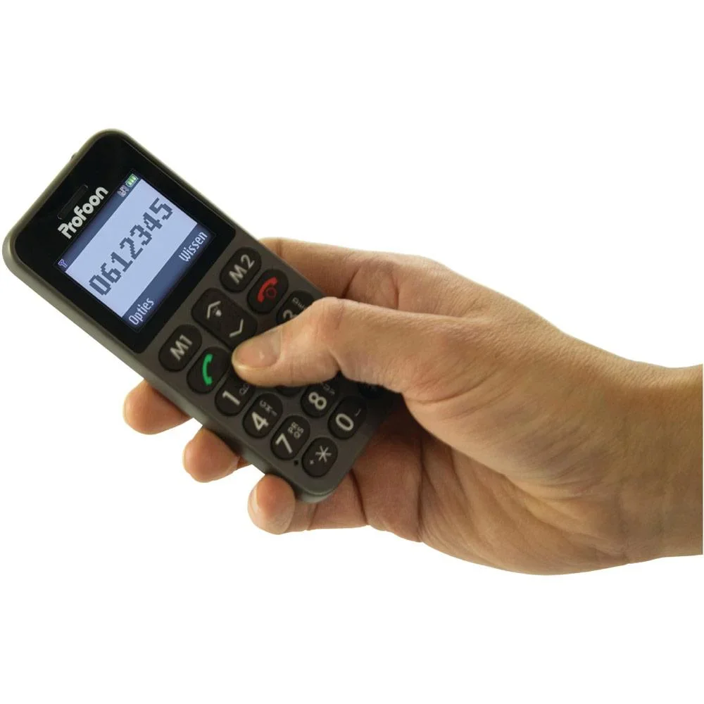 Mobiltelefon 1.8" Grosstastentelefon Dunkelgrau - 1