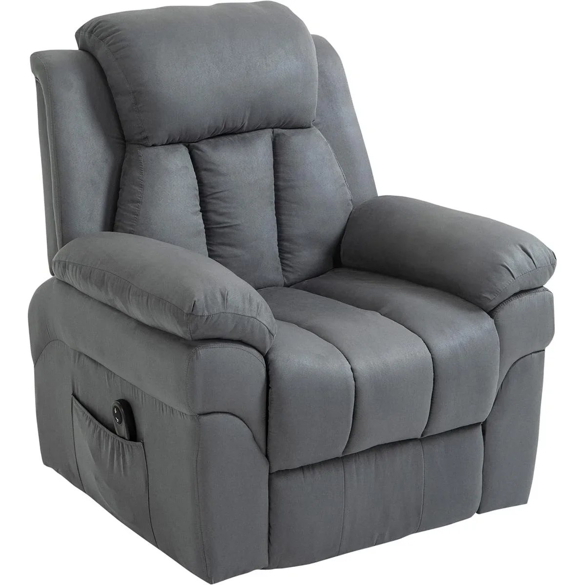 Elektrischer Fernsehsessel Aufstehsessel Relaxsessel Sessel mit Aufstehhilfe, Grau, 96 x 93 x 105 cm - 2