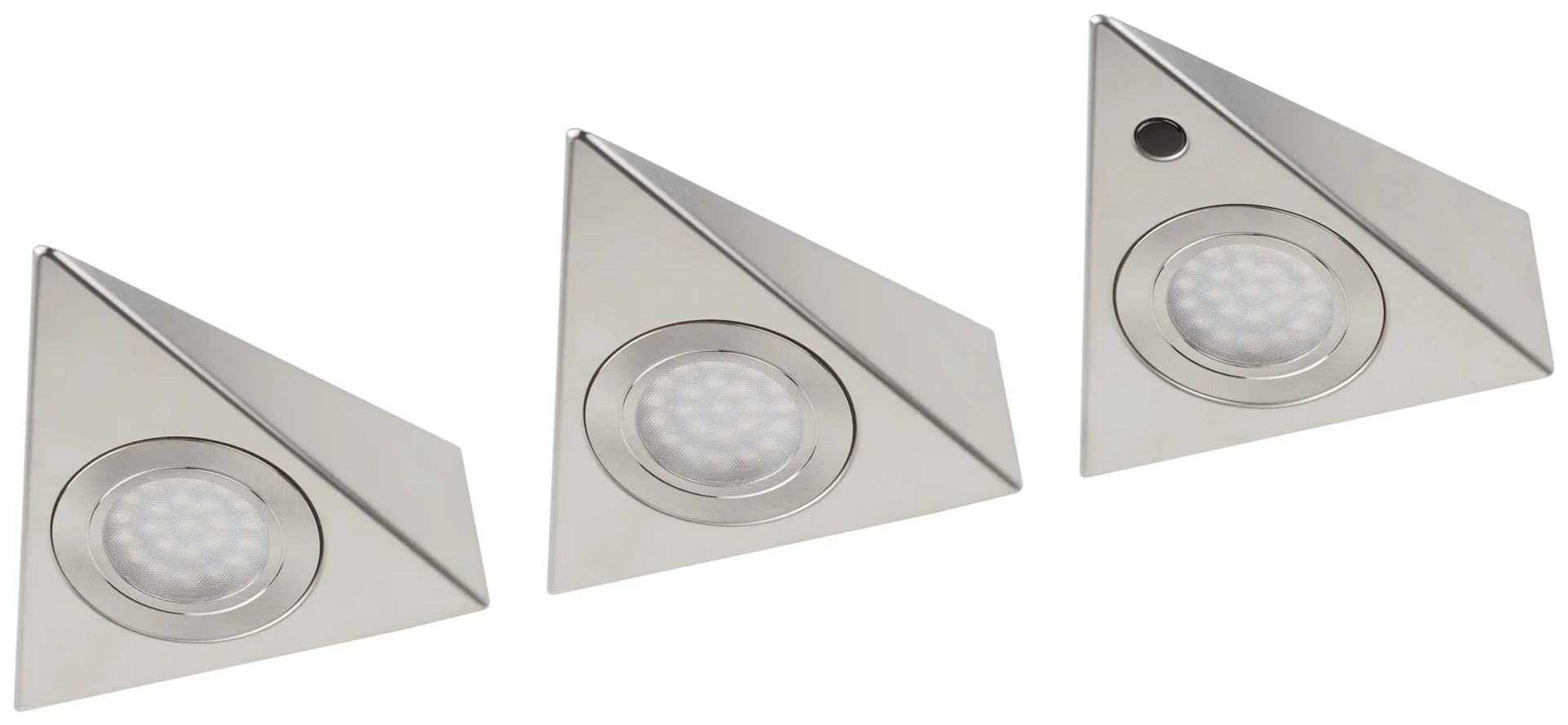 LED Unterbauleuchten in silber mit Bewegungssensor - 3 Stück - 1