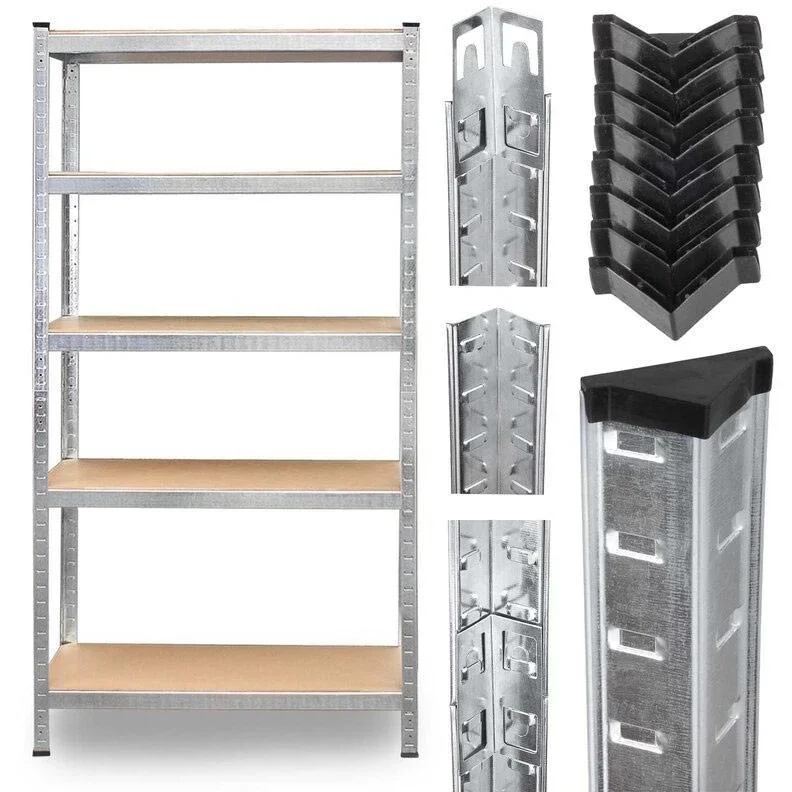 Werkzeugregal 875 kg Tragkraft verzinkt MDF 180x90x40cm - 2er Set - 0