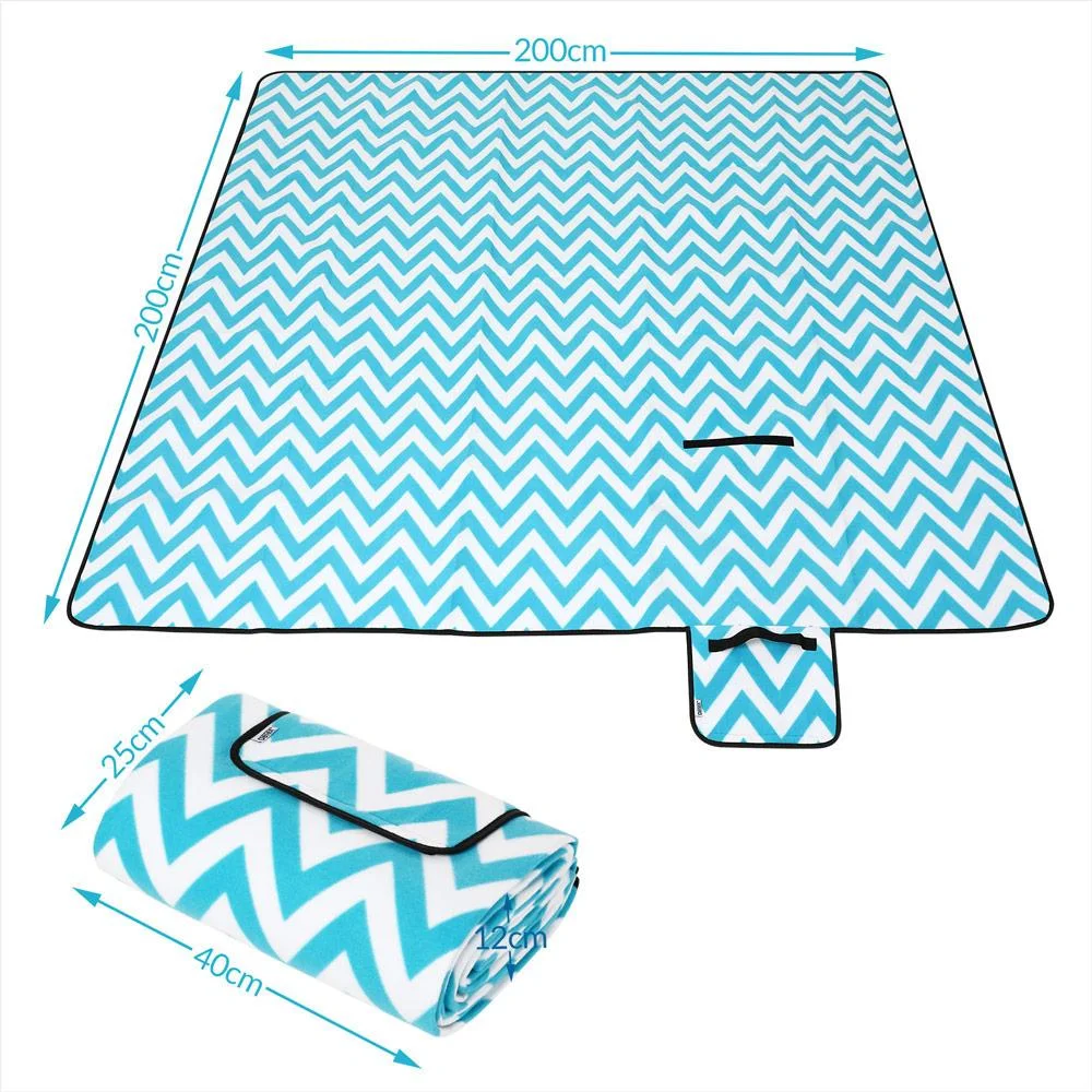 Picknickdecke mit Schlaufen Wasserdicht & Thermisch isoliert 2x2m - 5