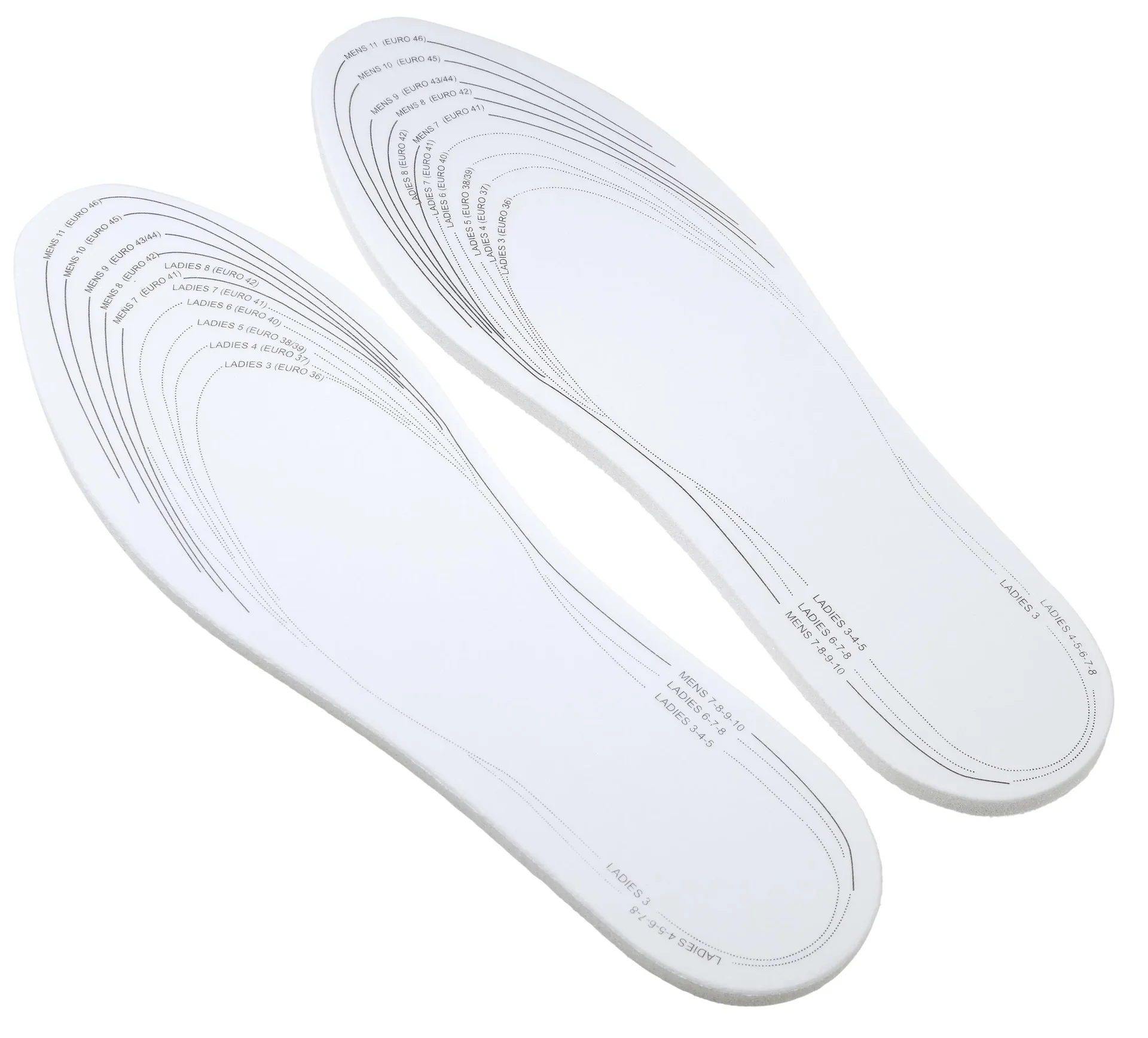 Memory Foam Einlegesohle, Gr. 36 - 47, 1 Paar - 1