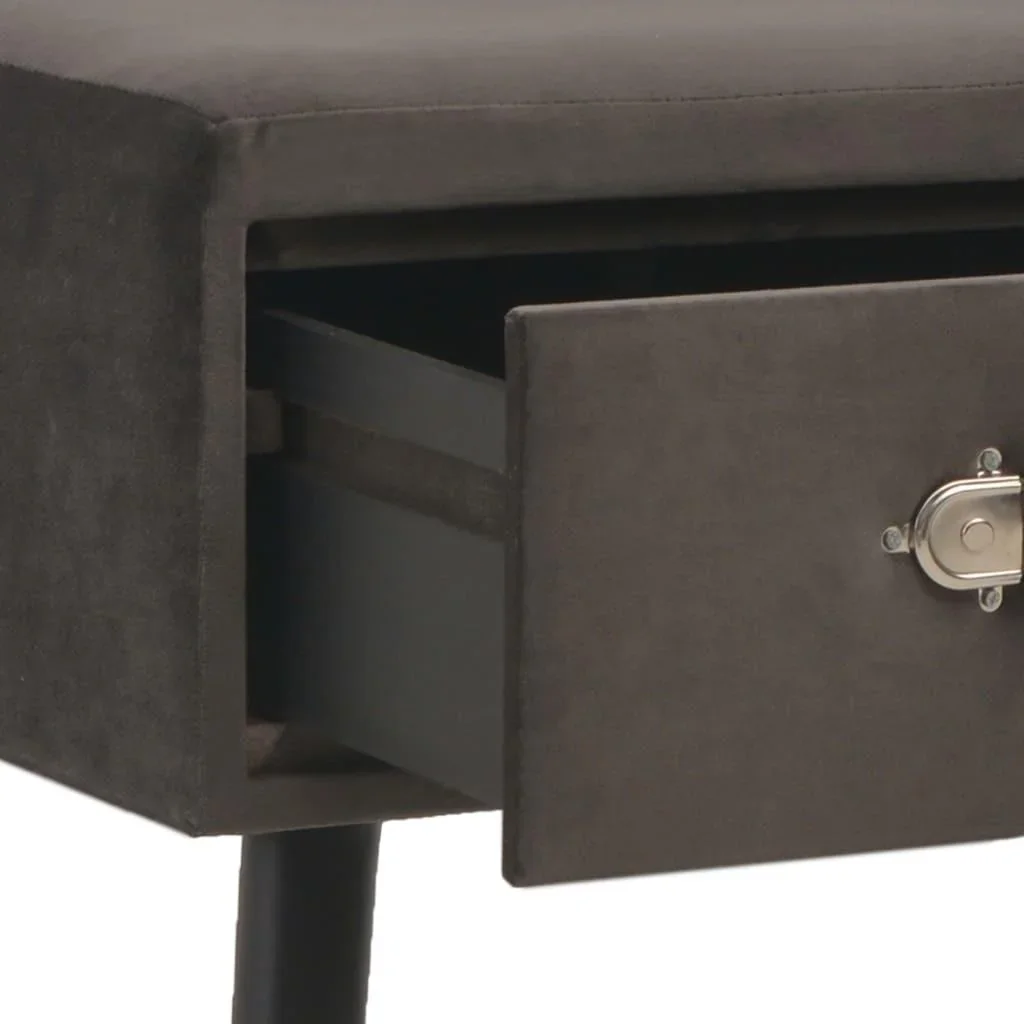 Couchtisch 80x40x46 cm Samt grau - 0