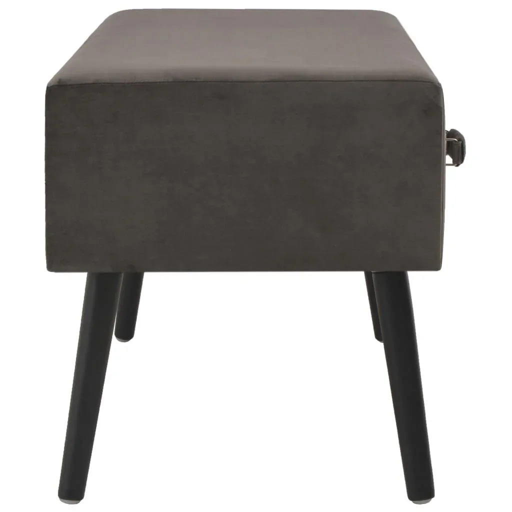 Couchtisch 80x40x46 cm Samt grau - 1