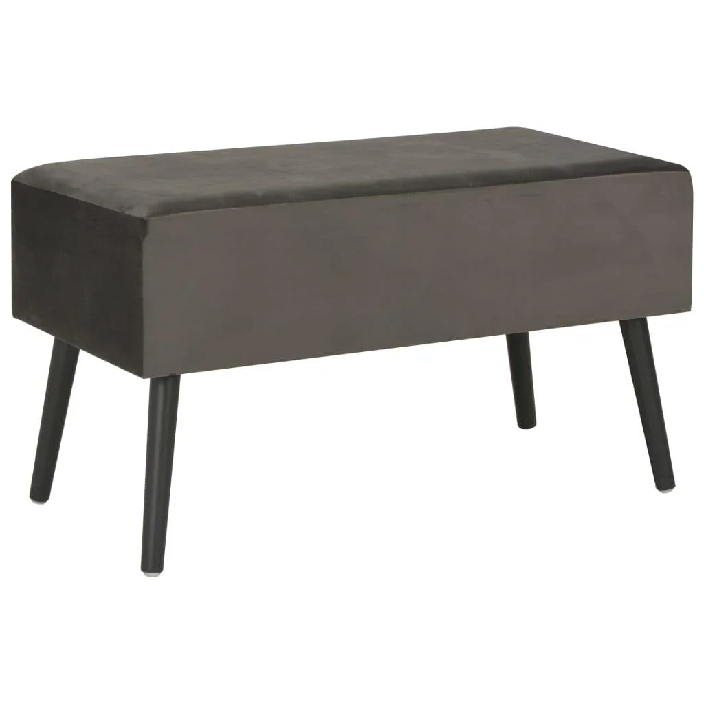 Couchtisch 80x40x46 cm Samt grau - 3