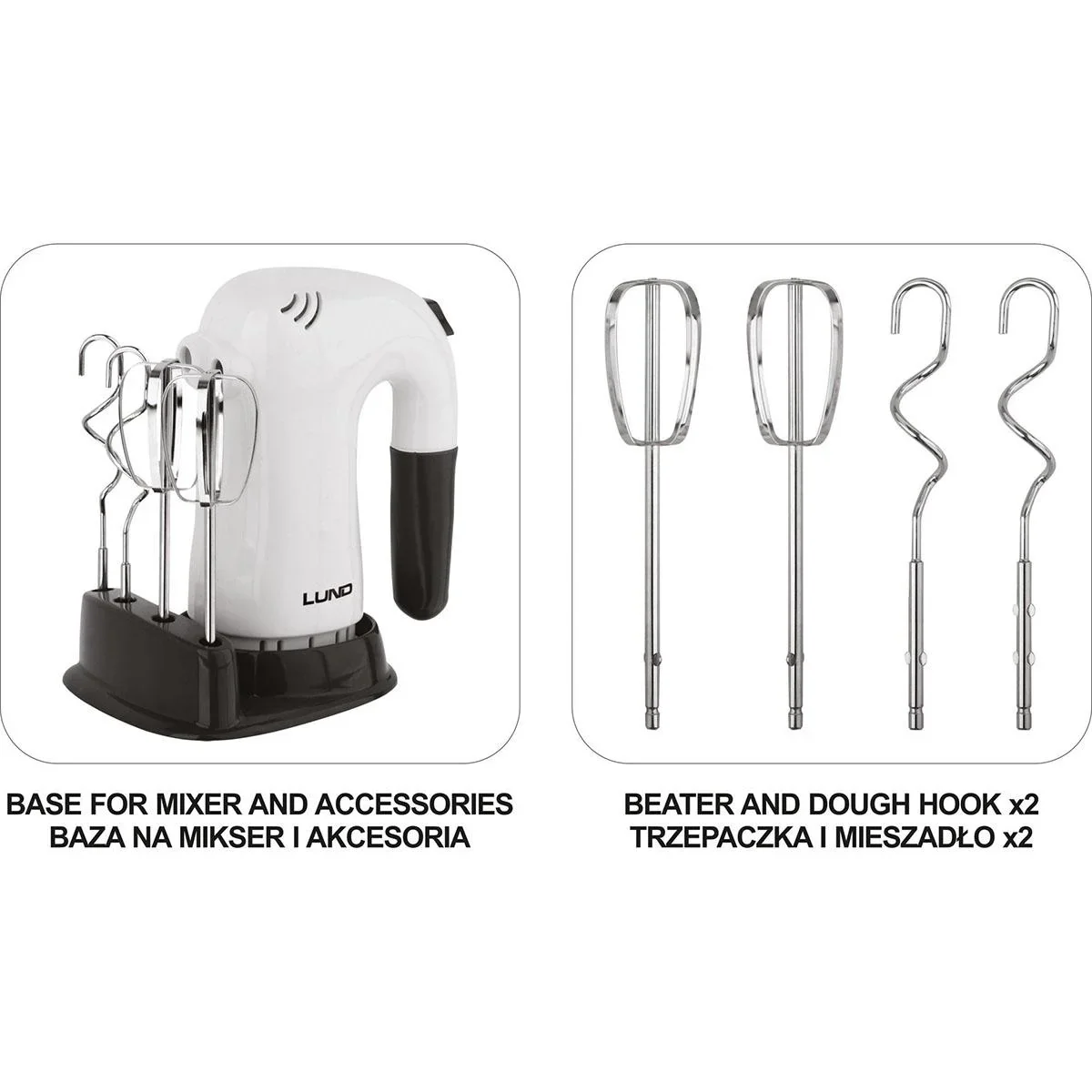 Stabmixer - 200W - 5 Geschwindigkeitsstufen - 230V - 3