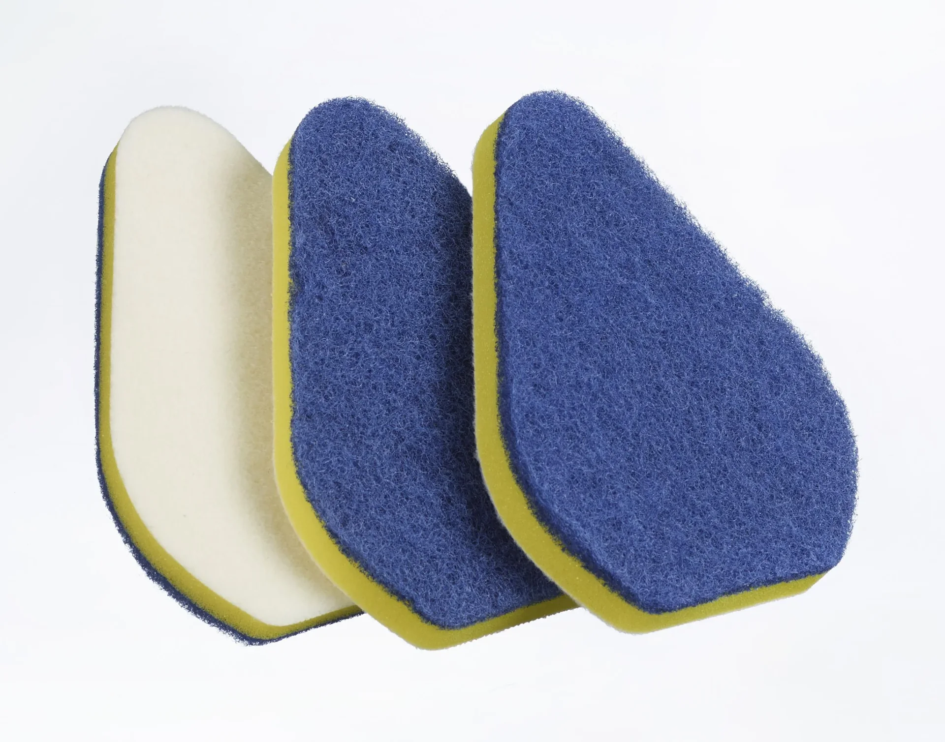 Bad-Wischer, Wischmopp mit Schwammbürste & Teleskopstiel, spezielle Wischform, ausziehbar 45-90 cm - 4