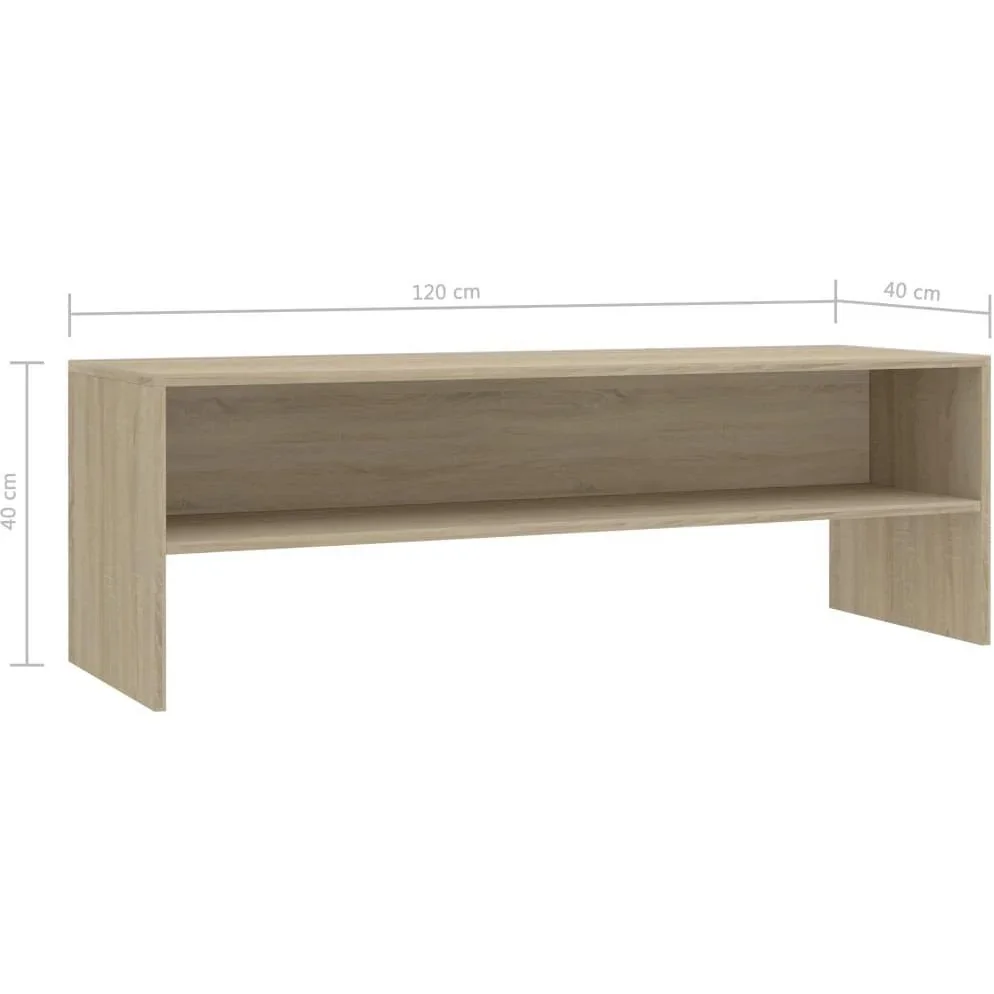 TV-Schrank 120x40x40 cm Spanplatte Sonoma Eiche - 4