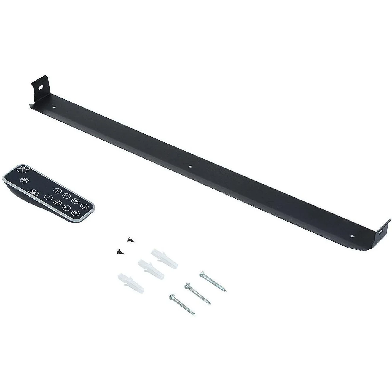 Elektrokamin Wandkamin 1800 Watt 7 Farben LED Flammenillusion Schwarz - 1