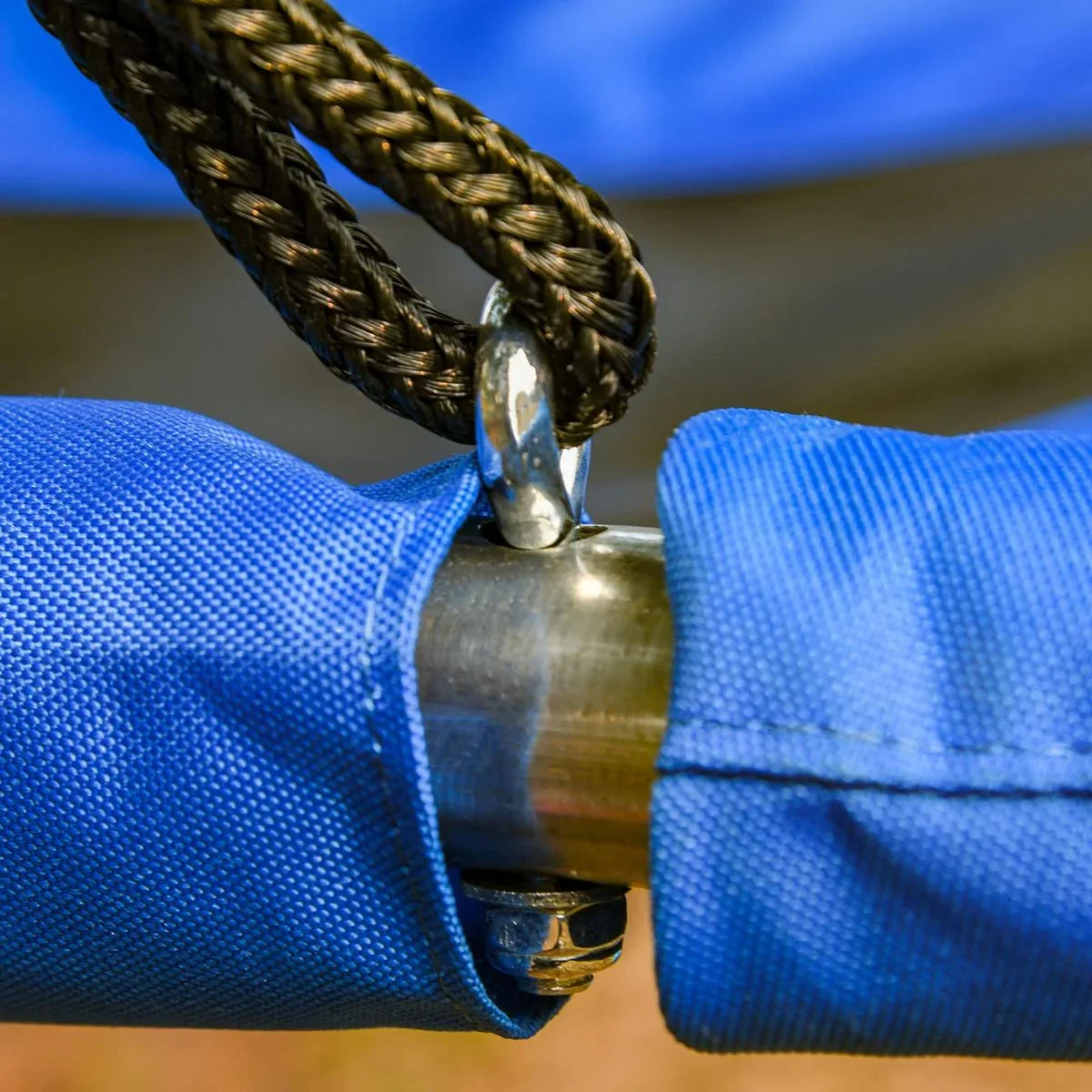 Nestschaukel für Kinder blau, schwarz - 0
