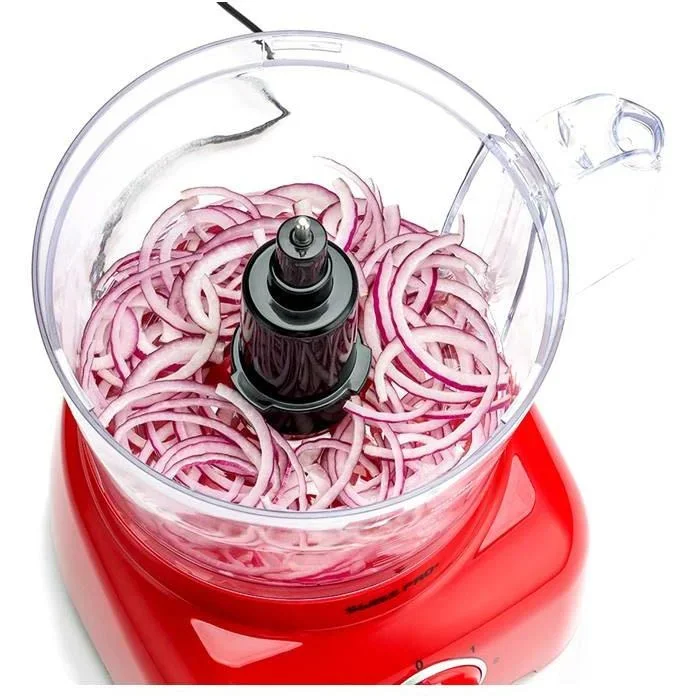 Küchenmaschine - 600W - 1,2L - Rot - 4