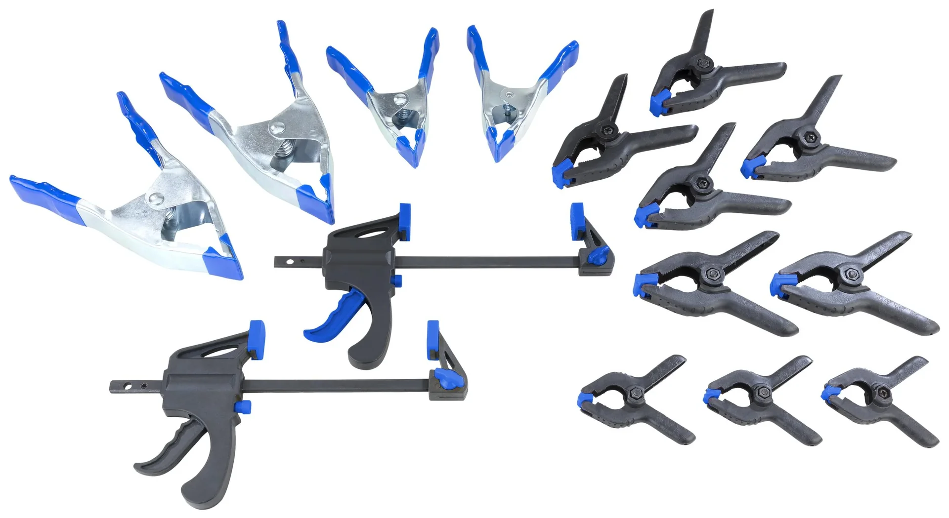 Klemmen- und Zwingen Satz 16-teilig - 1
