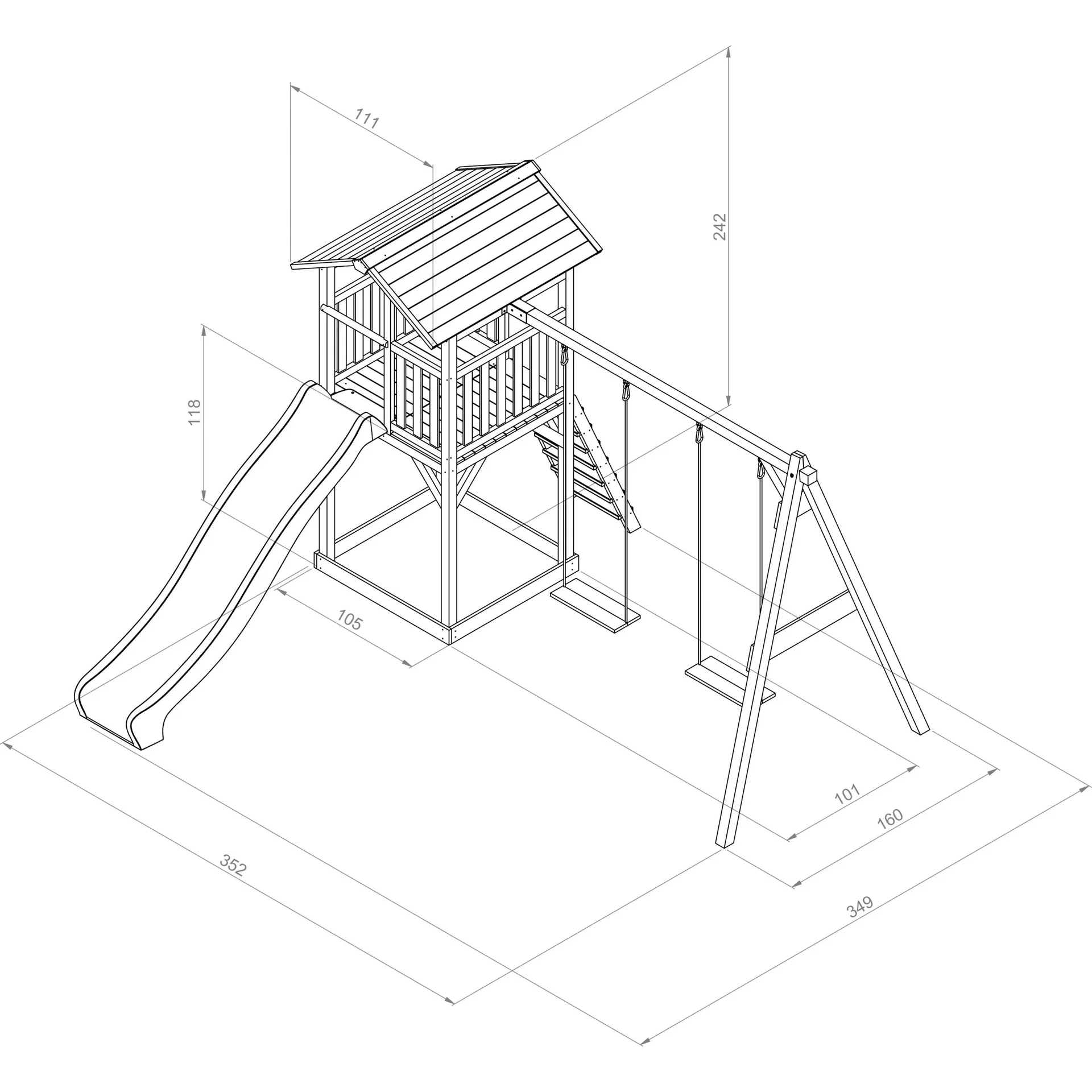 Beach Tower Doppelschaukel - 1