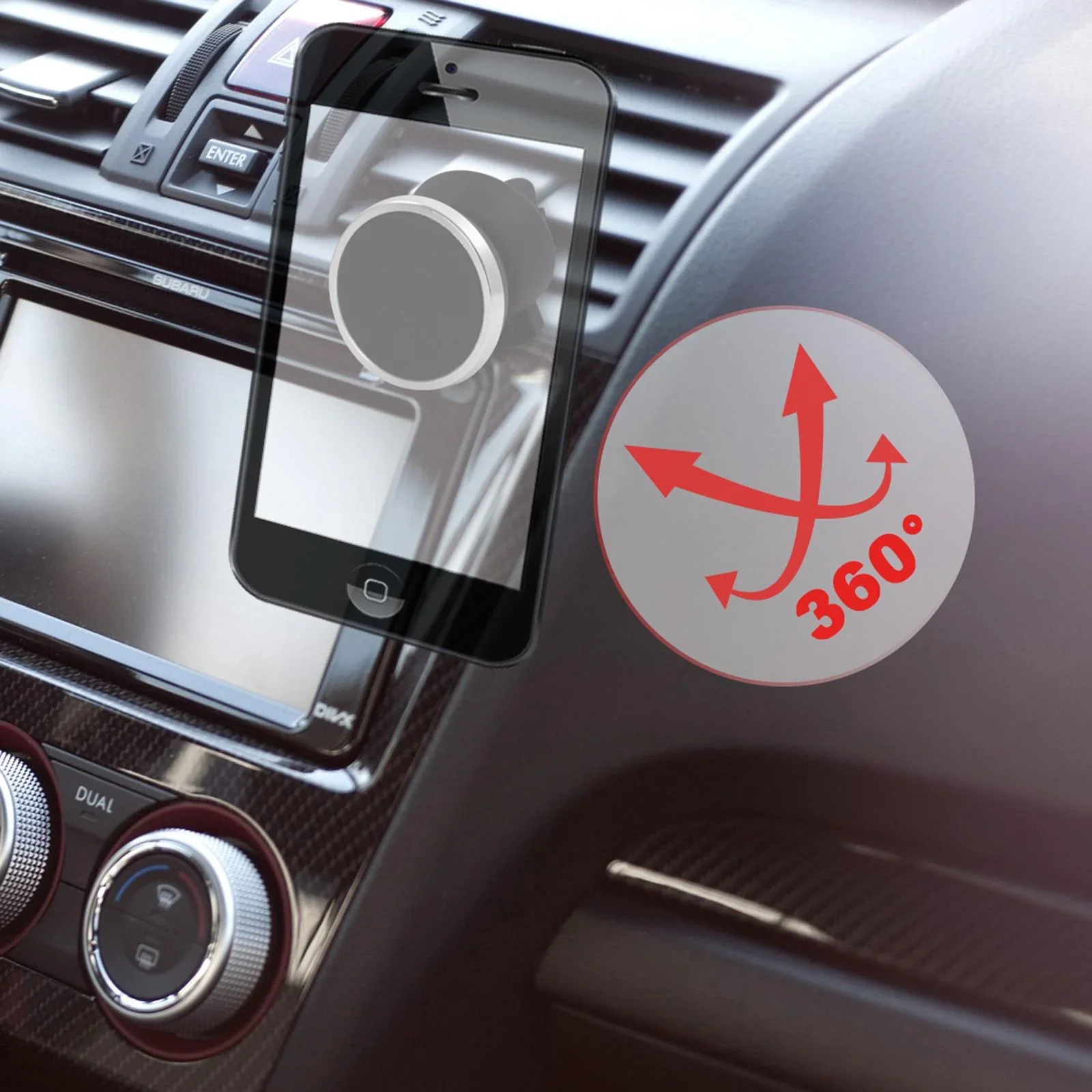 Universal-Magnethalterung für das Auto - 360° drehbar - 0