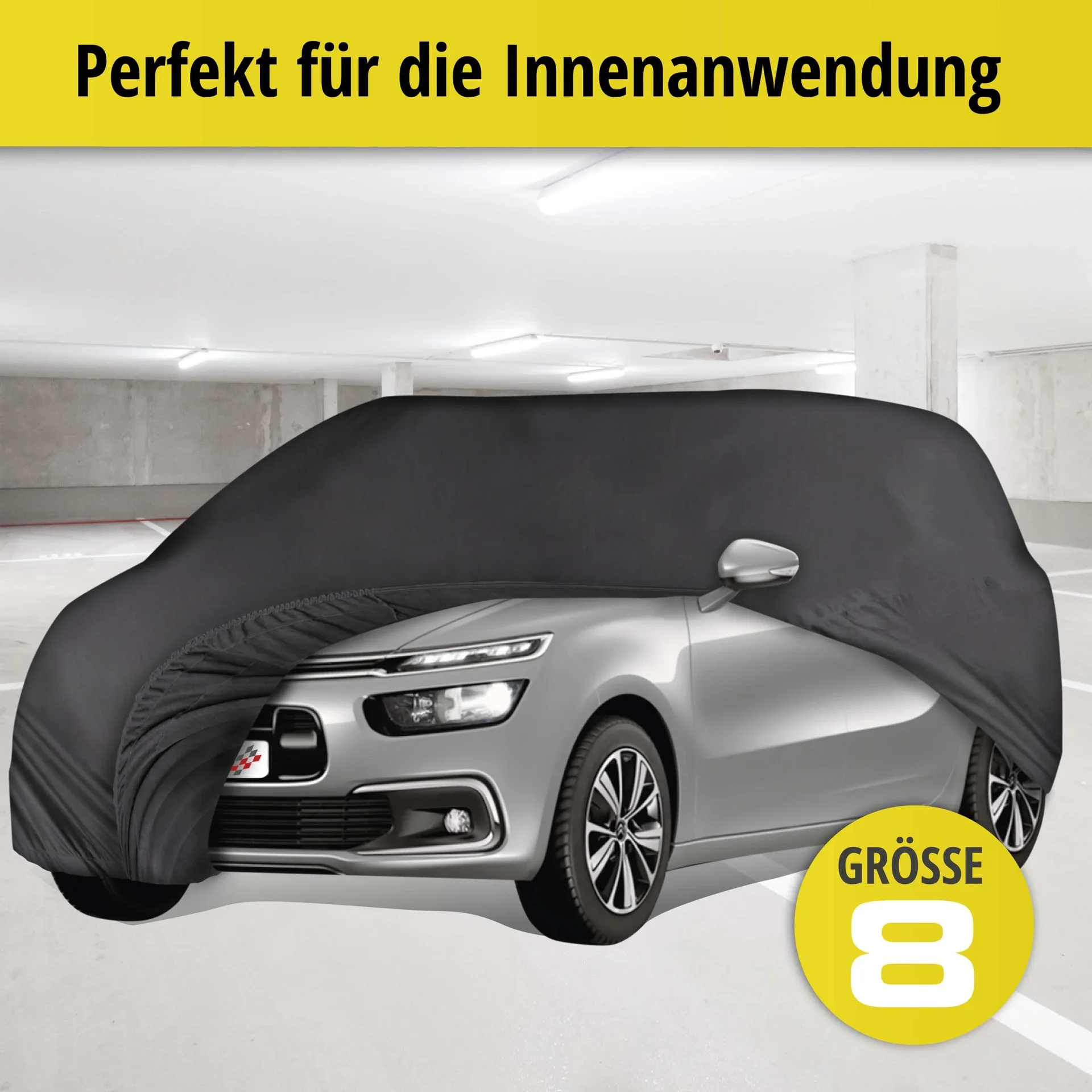 Autoabdeckplane indoor soft - Größe 8 - 431x470x155cm - PES - Elasthan - 1
