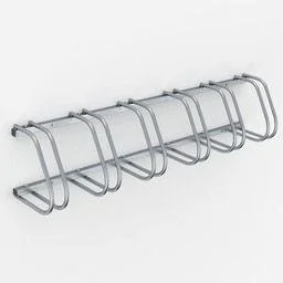 2 Stück Fahrradträger - Fahrradschuppen für 12 Fahrräder - 160x32x27 cm - Fahrradträger aus Metall - 4