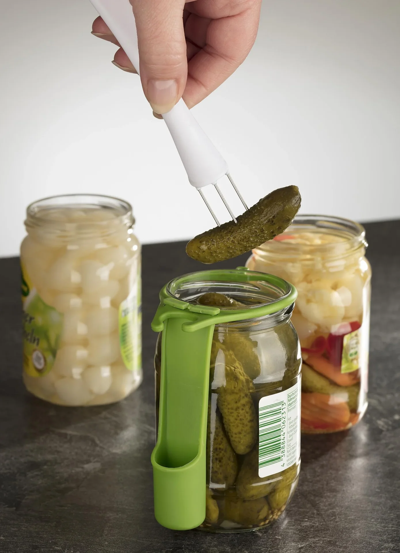 Gurkenglas-Butler mit Piekser, Limettengrün - 1