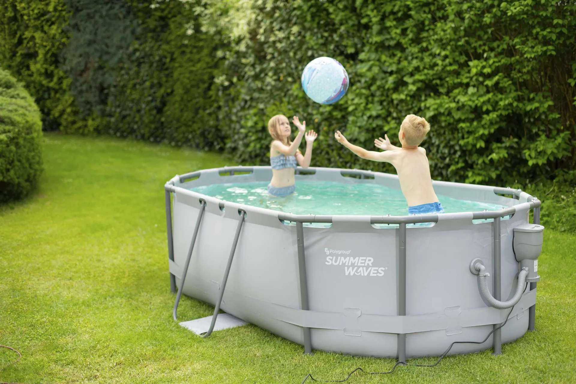 Active Frame Pool 300 x 200 x 84 cm anthrazit - 0
