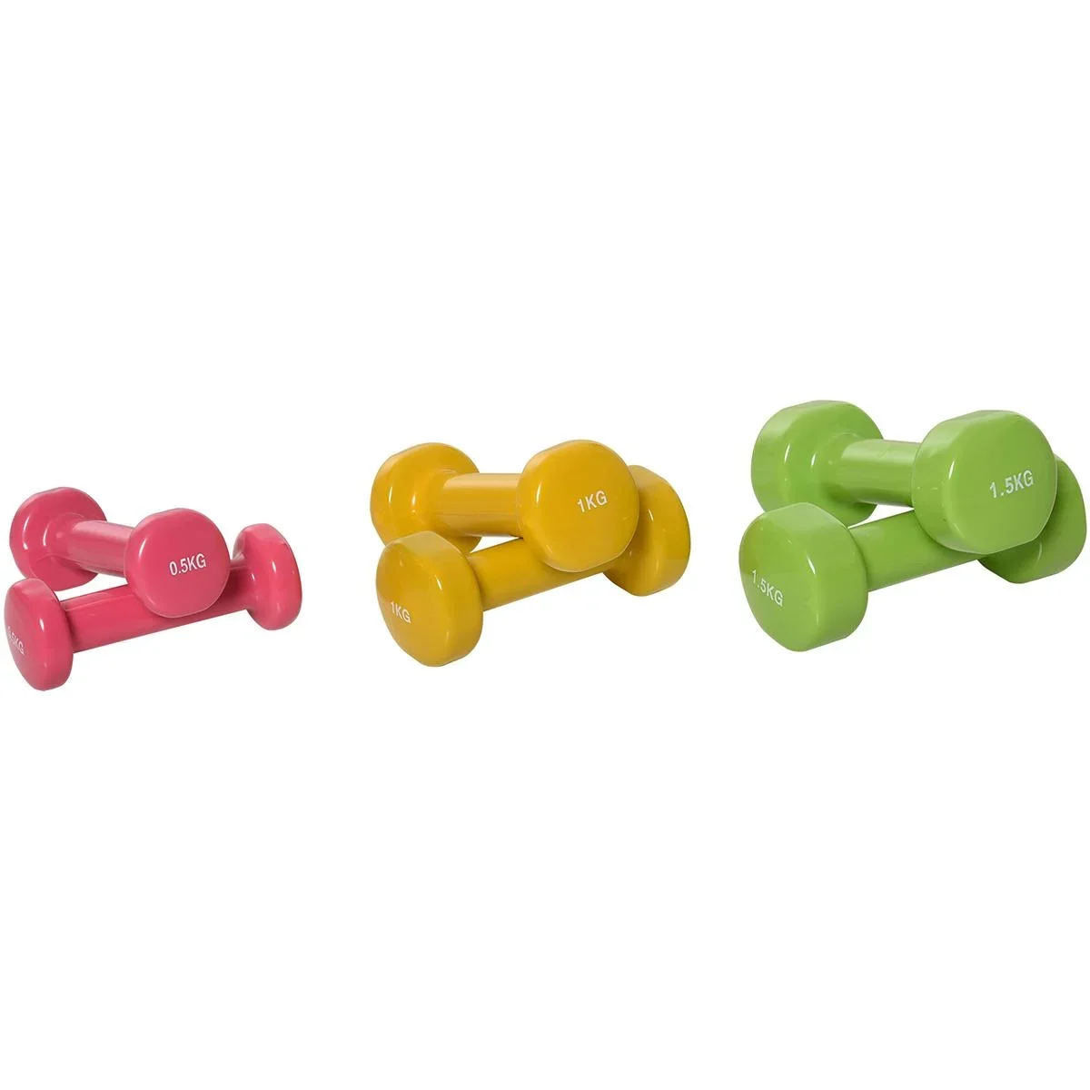 Hantel Set 6 kg bunt - 5