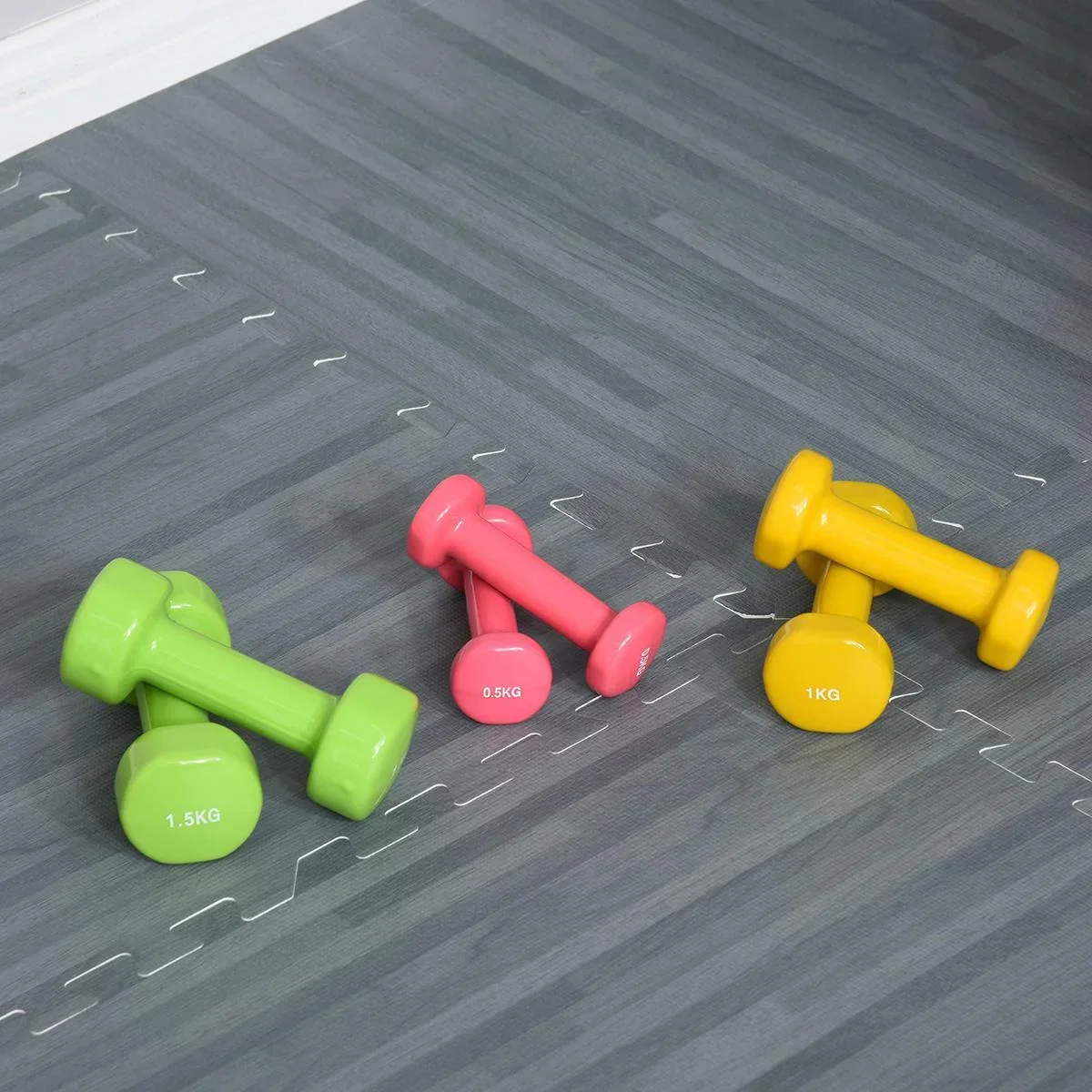 Hantel Set 6 kg bunt - 8