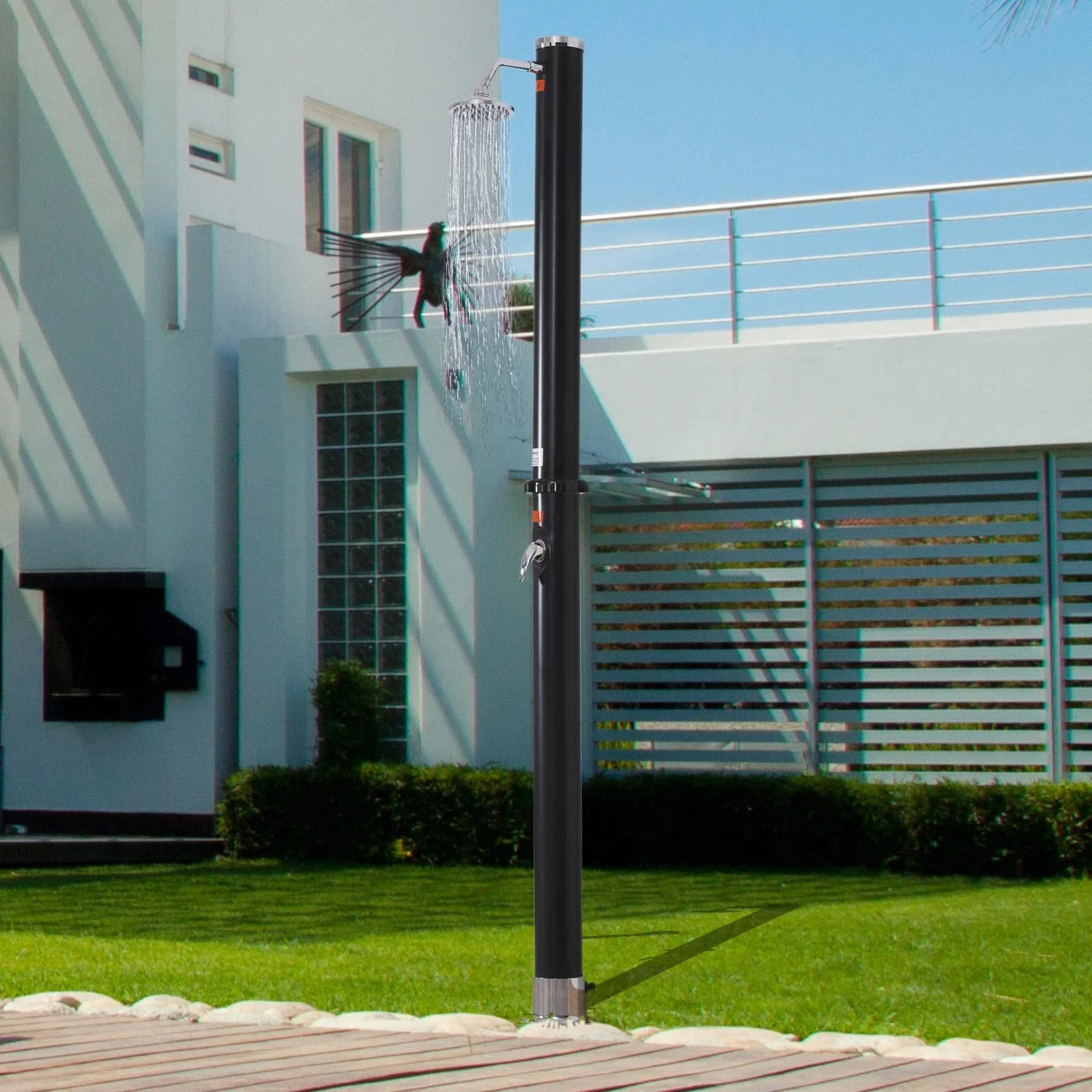 Solar Gartendusche Campingdusche Pooldusche Schwimmenbaddusche 20 L bis 60 ? PVC Ø11 x 218 cm - 7