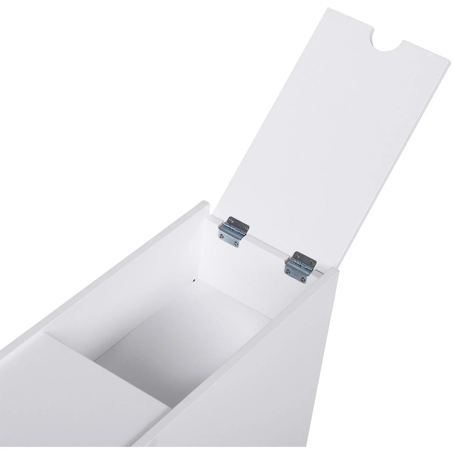 Badmöbel Badezimmerschrank Badschrank mit 2 Schubladen und 1 Ablagefach Holz Weiß 48 x 17 x 58 cm - 4