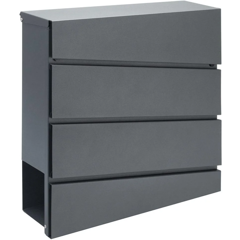 Design-Briefkasten in Anthrazit - 3