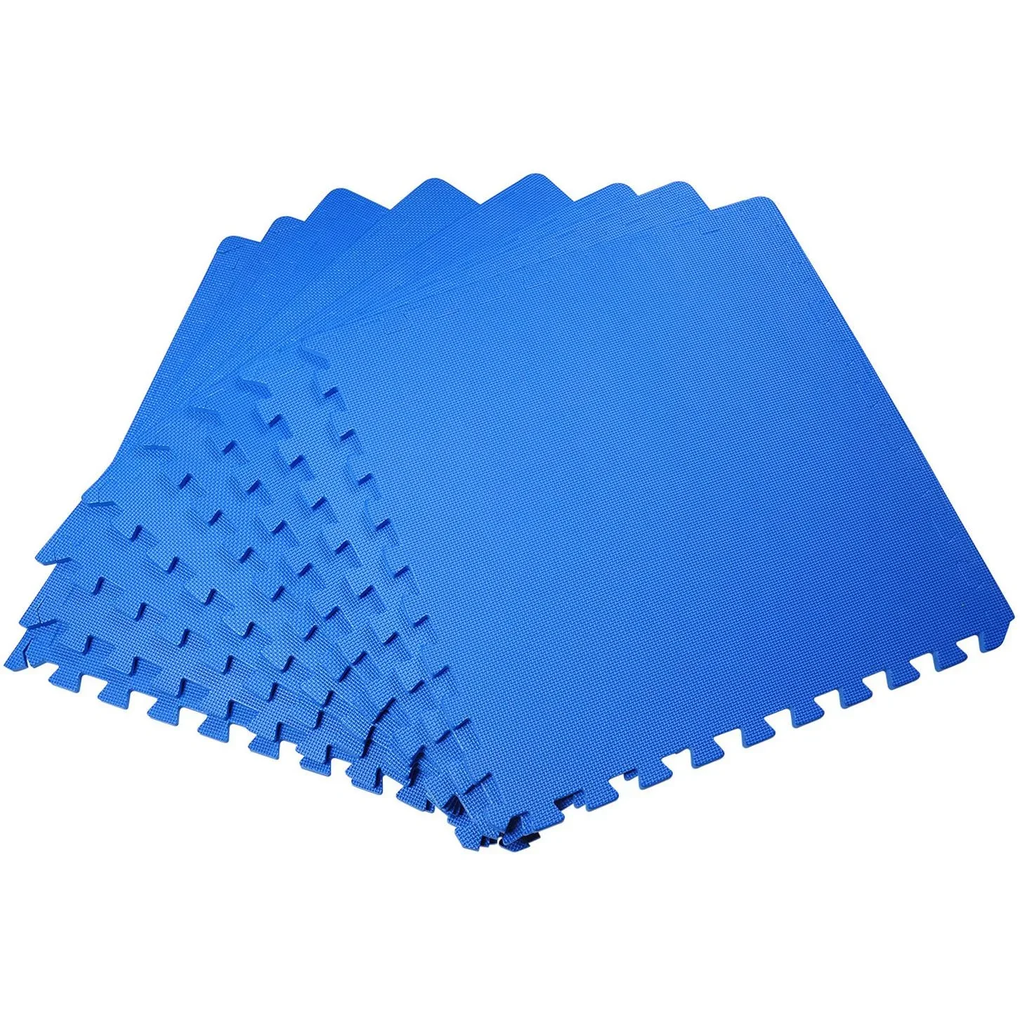 8 tlg Puzzlematte Spielmatte Bodenmatte Turnmatte EVA blau - 1