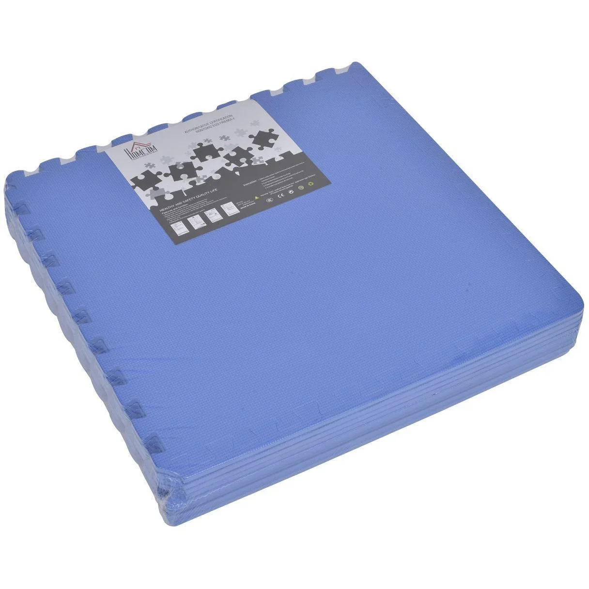 8 tlg Puzzlematte Spielmatte Bodenmatte Turnmatte EVA blau - 2