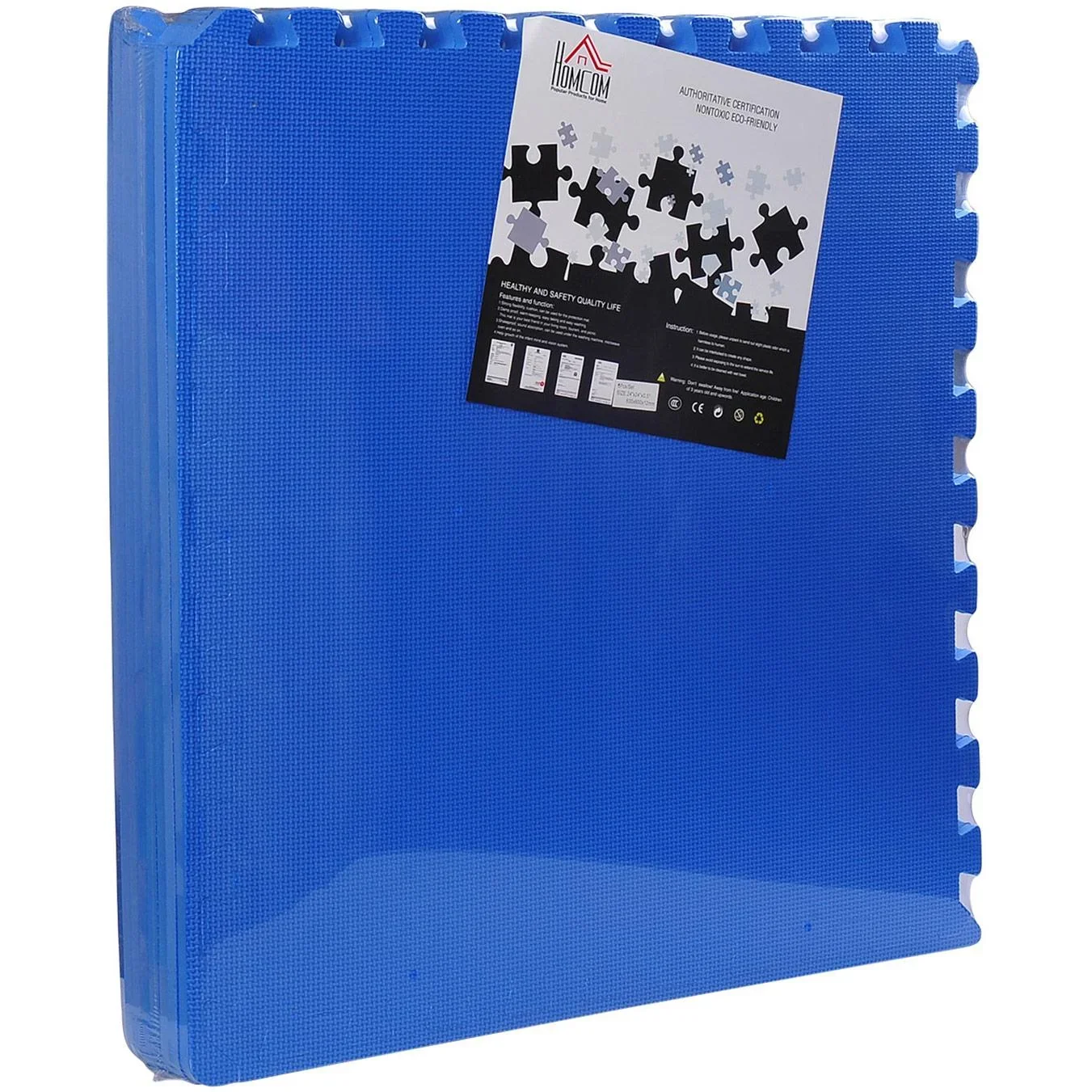 8 tlg Puzzlematte Spielmatte Bodenmatte Turnmatte EVA blau - 4