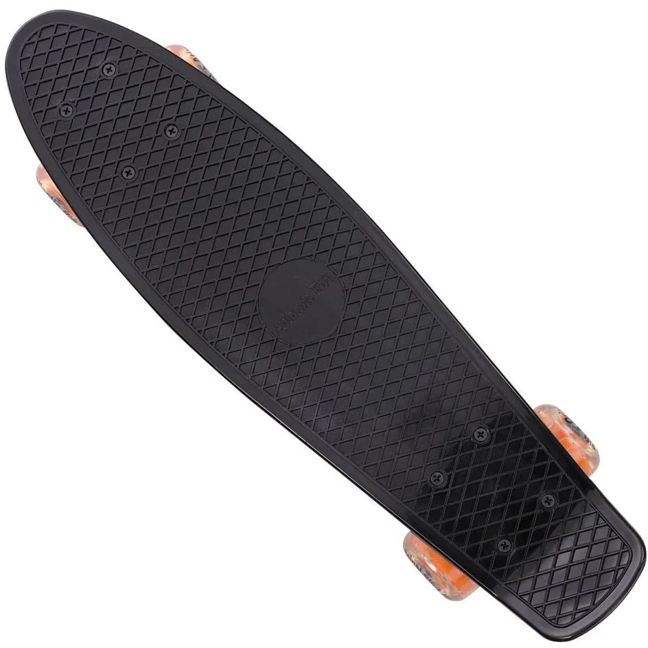 Skateboard mit LED-Licht - Schwarz & Orange - 57 cm - 2