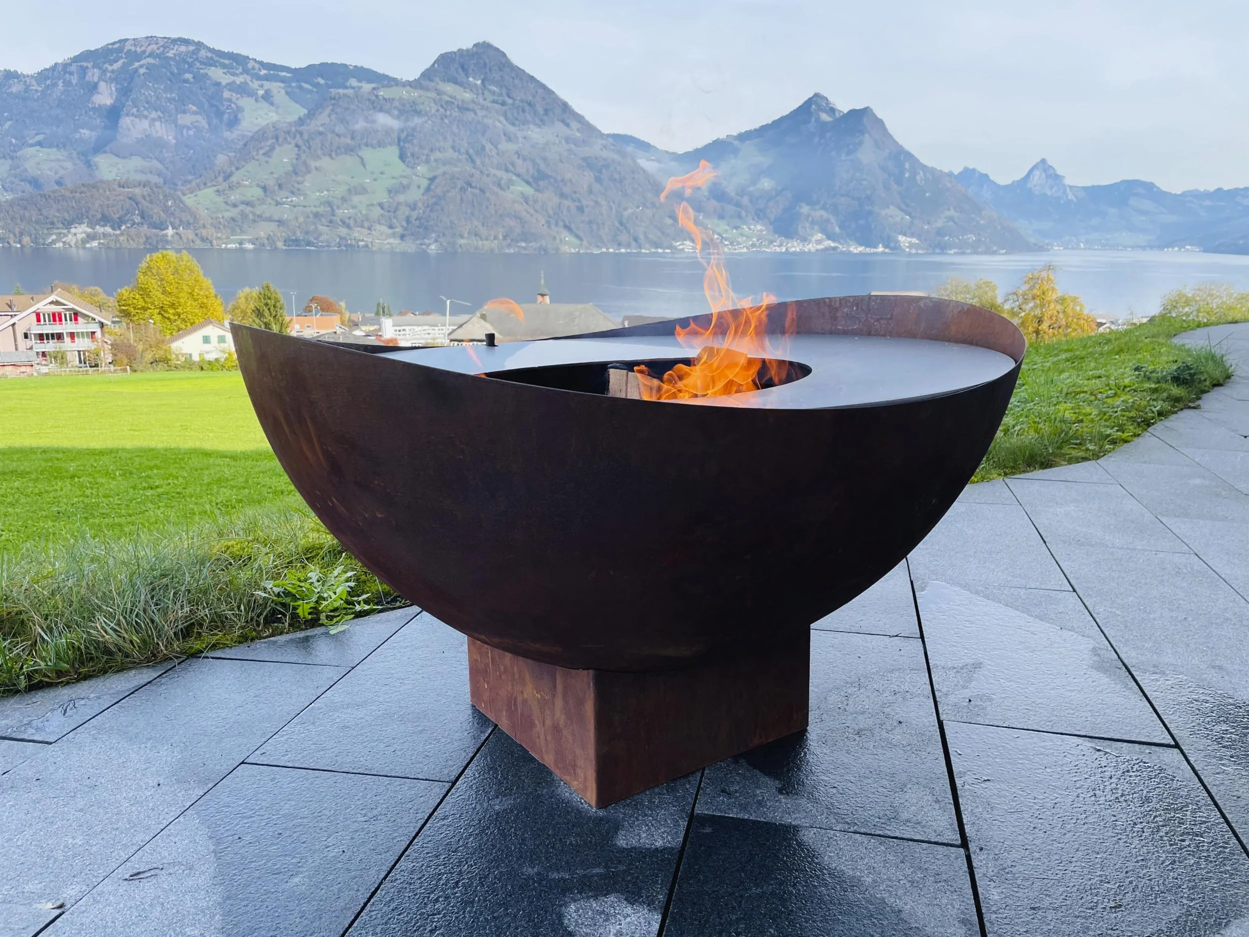 Feuerschale Wave rost, ohne Zubehör - 5