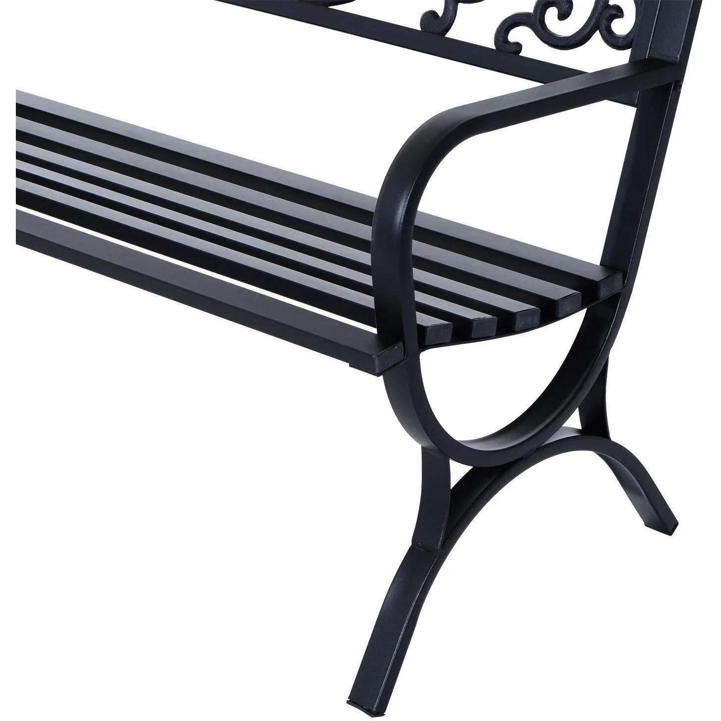 Gartenbank Metall Garten 2-Sitzer 127x60x85cm - 0