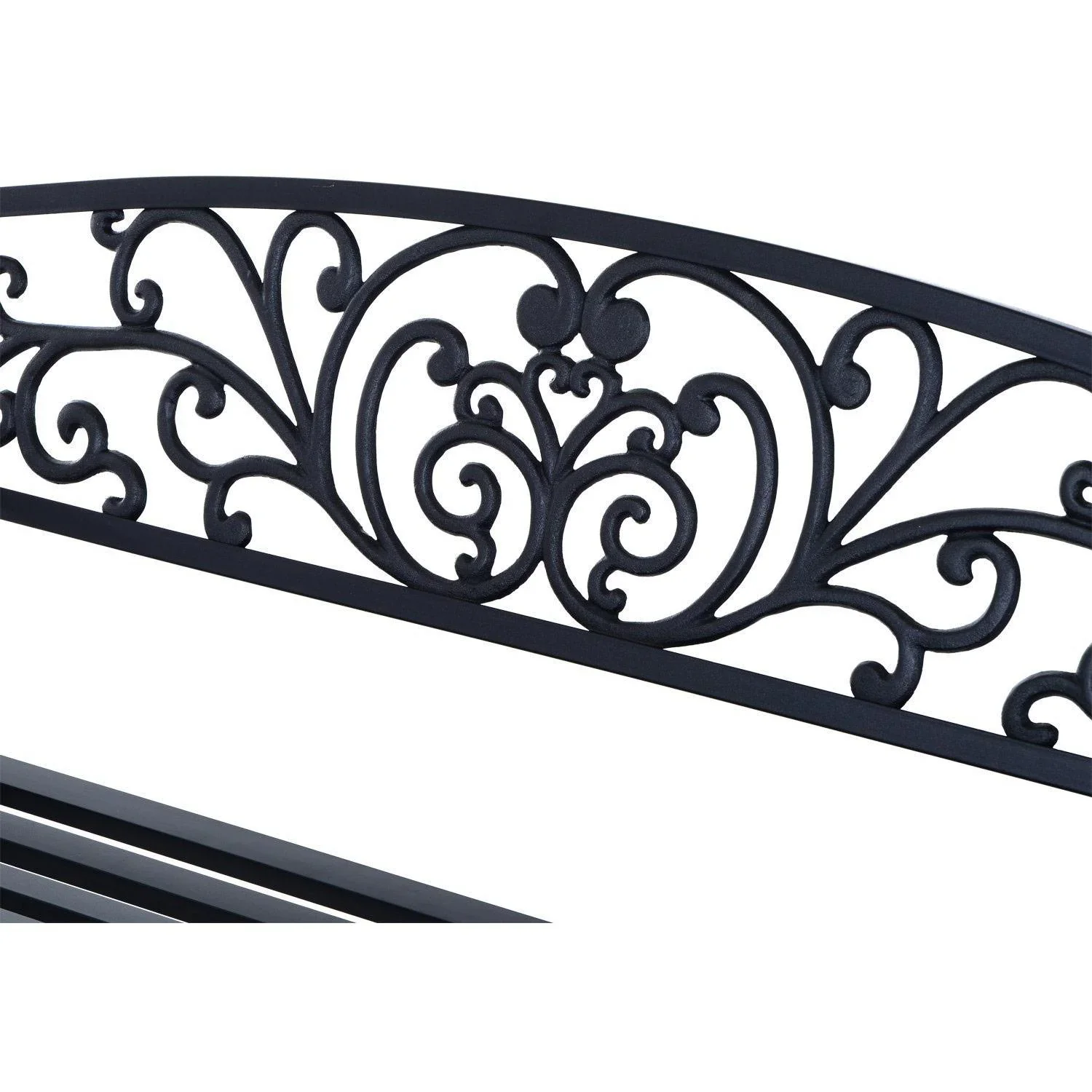 Gartenbank Metall Garten 2-Sitzer 127x60x85cm - 3