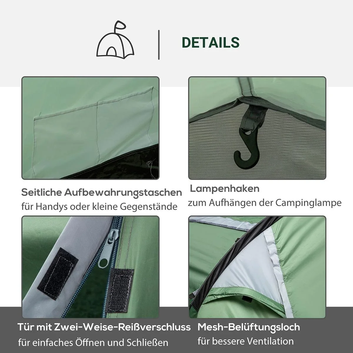 Campingzelt für 3-4 Personen - 2