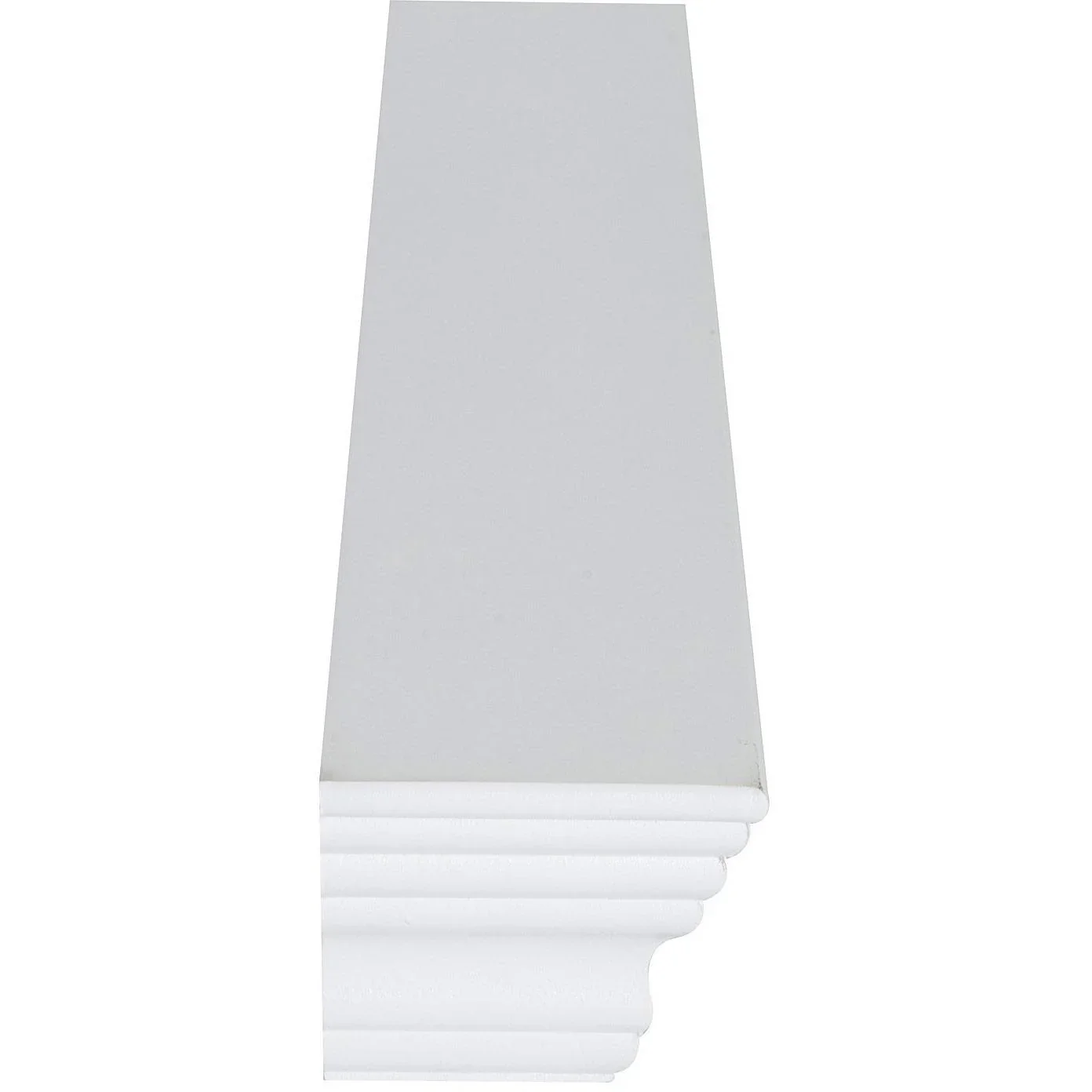 Wandregal Hängeregal 2er Set MDF Weiß 61x10cm - 0