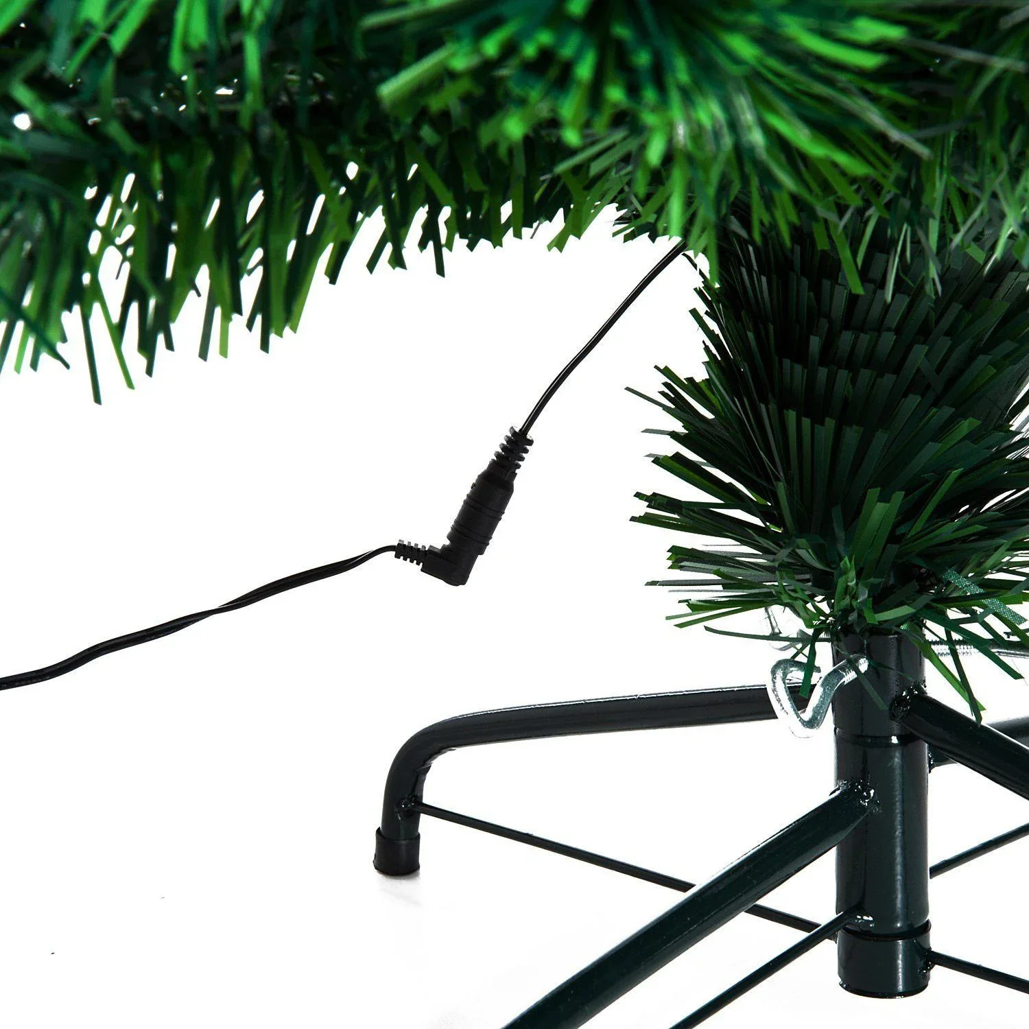 Weihnachtsbaum Christbaum Lichtfaser 150cm Grün - 5
