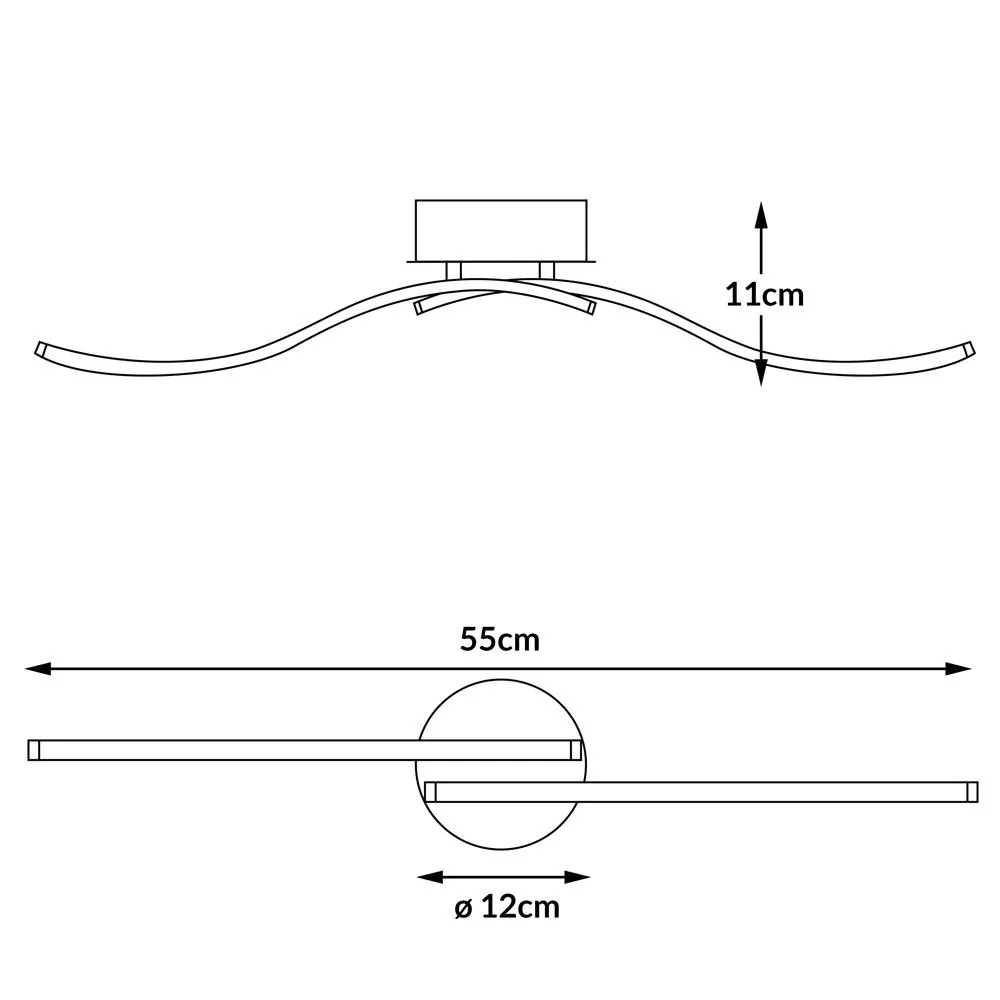 LED-Deckenleuchte Ny bolge - 0