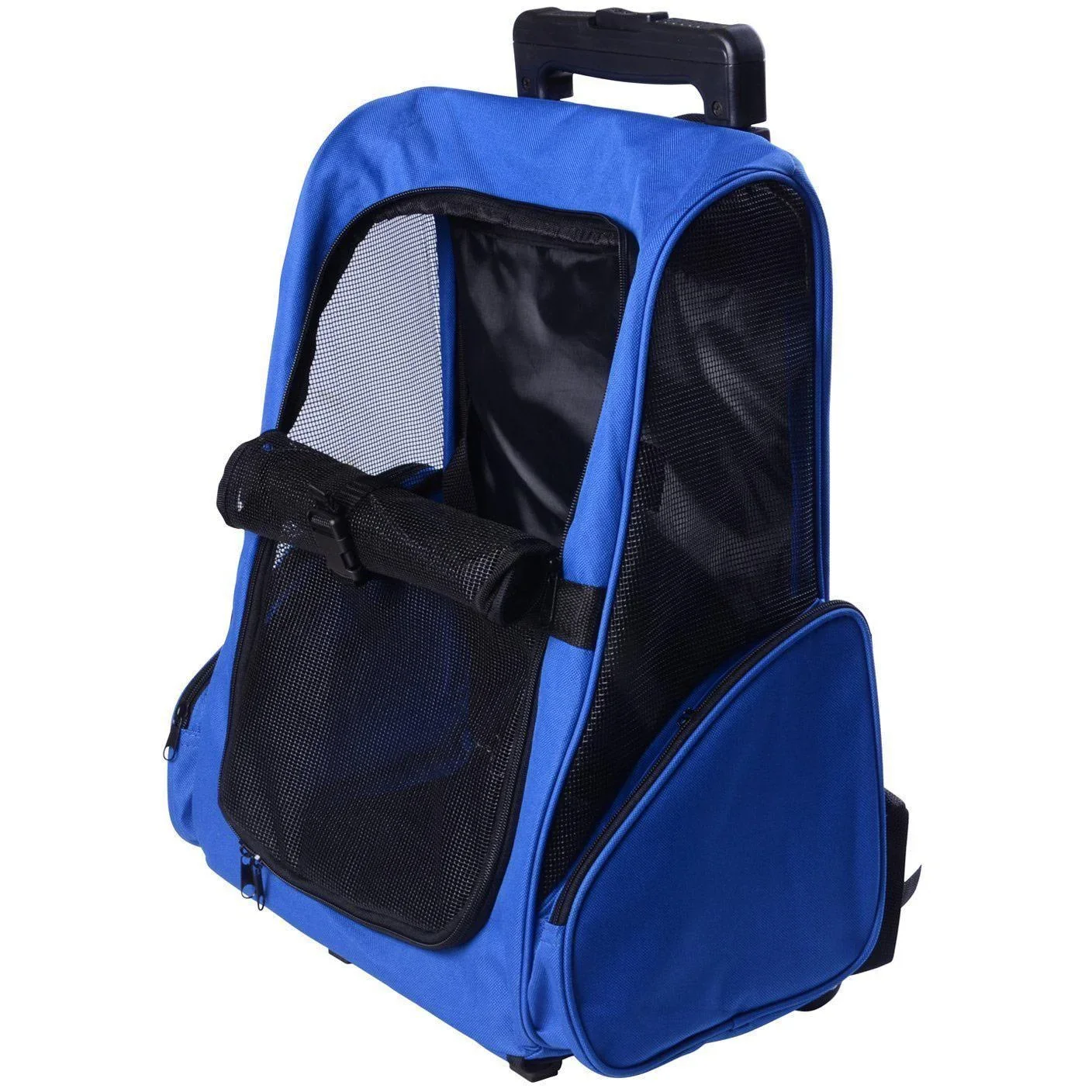 2in1 Hunde Trolley Tragetasche Rucksack blau - 0